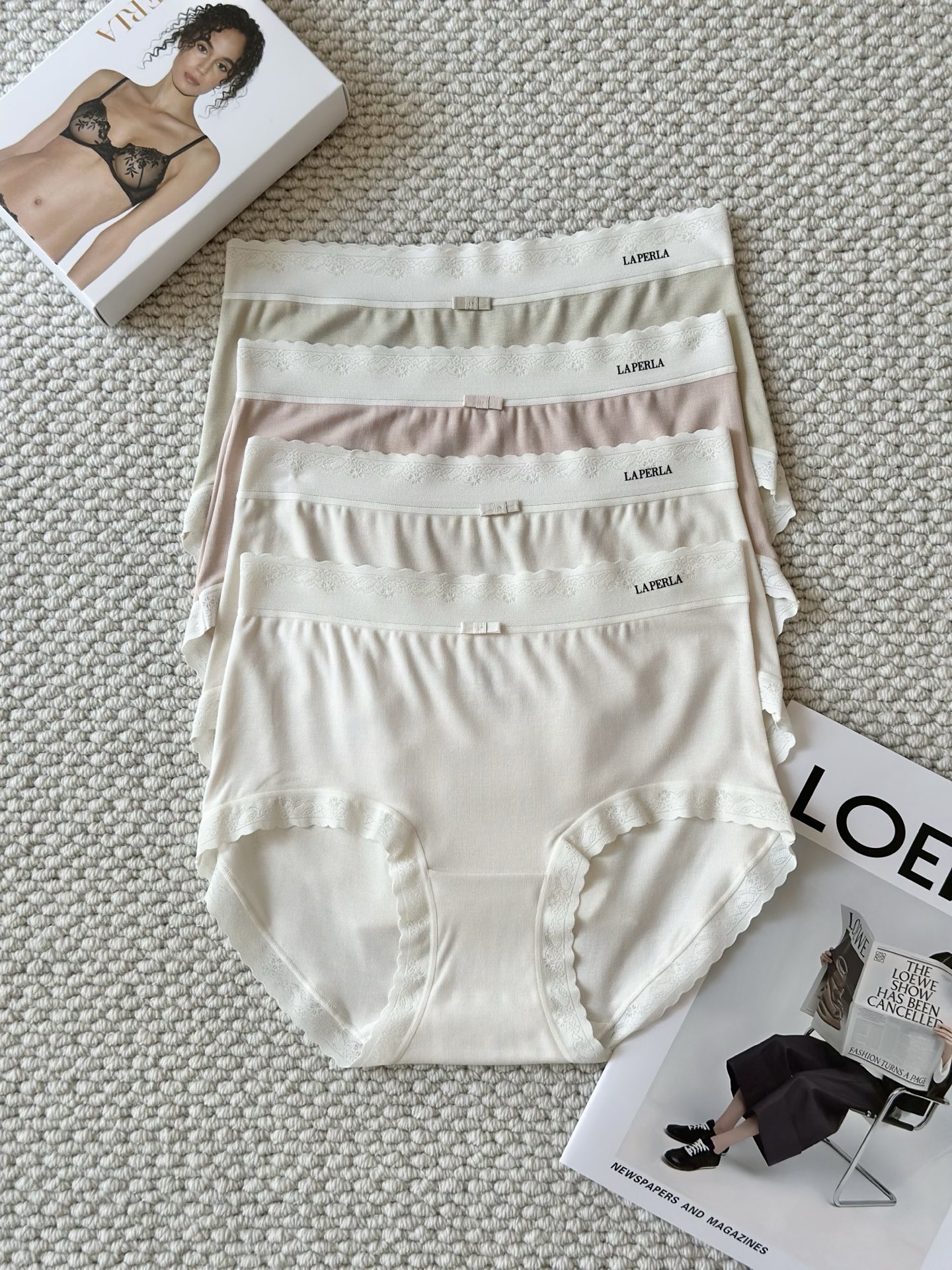 LAPERLA新款莫代蛋白裸感系列 透气不闷汗 不夹臀 不磨腿根的一款舒适内裤 中腰设计 加宽底裆 10