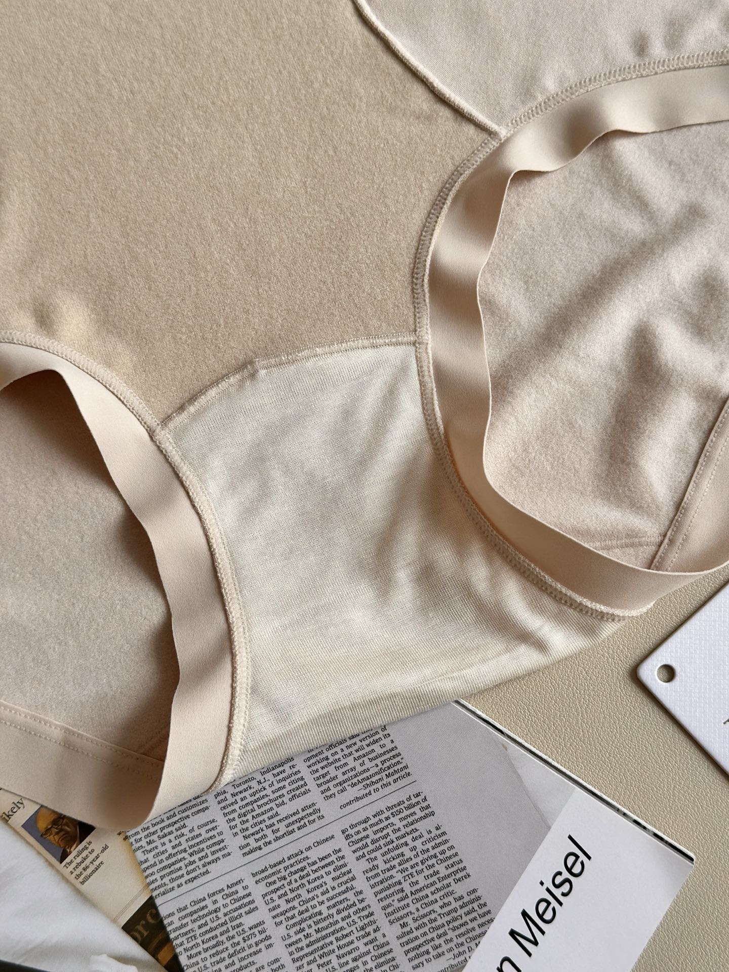 【】LaPerla秋冬新款生姜蚕丝暖宫裤高腰女士内裤 【颜色】墨本橙 裸肤 迷雾灰 悠蓝(四条礼盒装)【