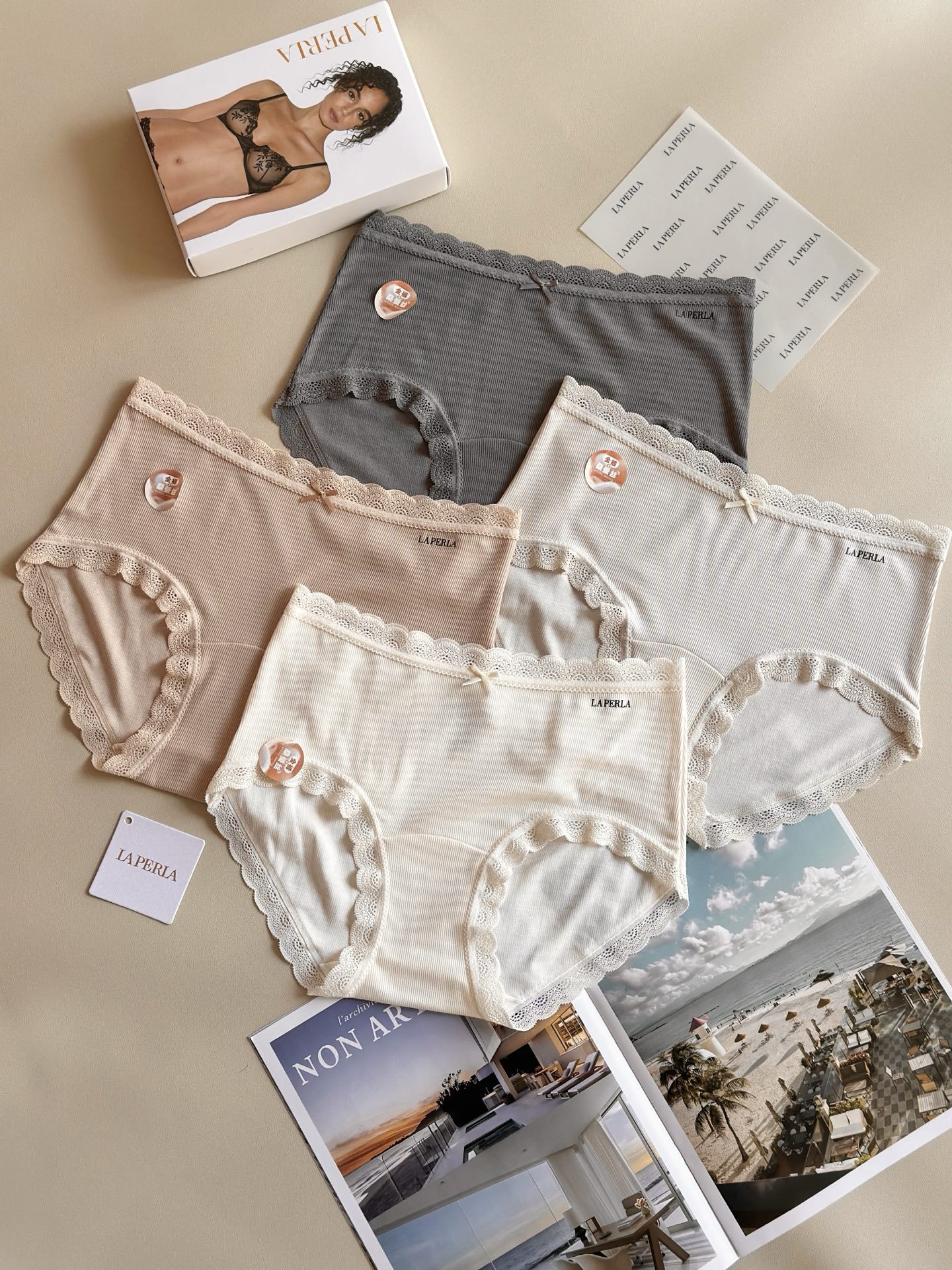 ⚠️‼️‼️ LaPerla 新款舒适天花板裸感莫代尔桑蚕丝内裤软乎乎的细腻手感桑蚕丝加长裆10A抑菌 