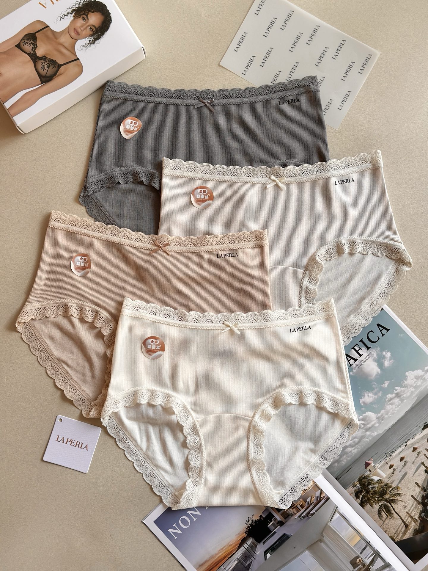 ⚠️‼️‼️ LaPerla 新款舒适天花板裸感莫代尔桑蚕丝内裤软乎乎的细腻手感桑蚕丝加长裆10A抑菌 