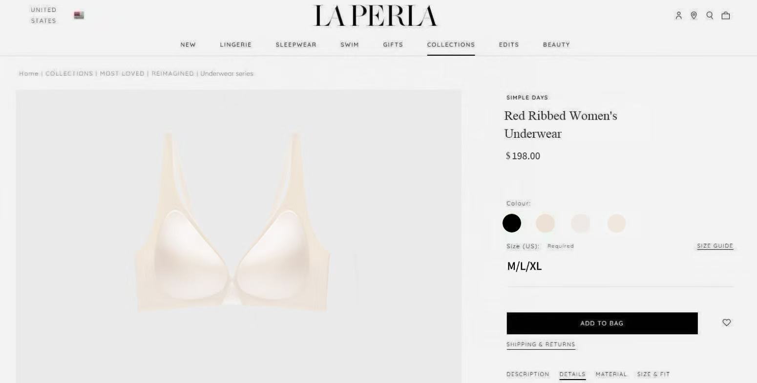上新‼️‼️LaPerla 2026春夏新款光面缎面性感V领网纱无痕文胸  002【颜色】：烟灰、裸肤、