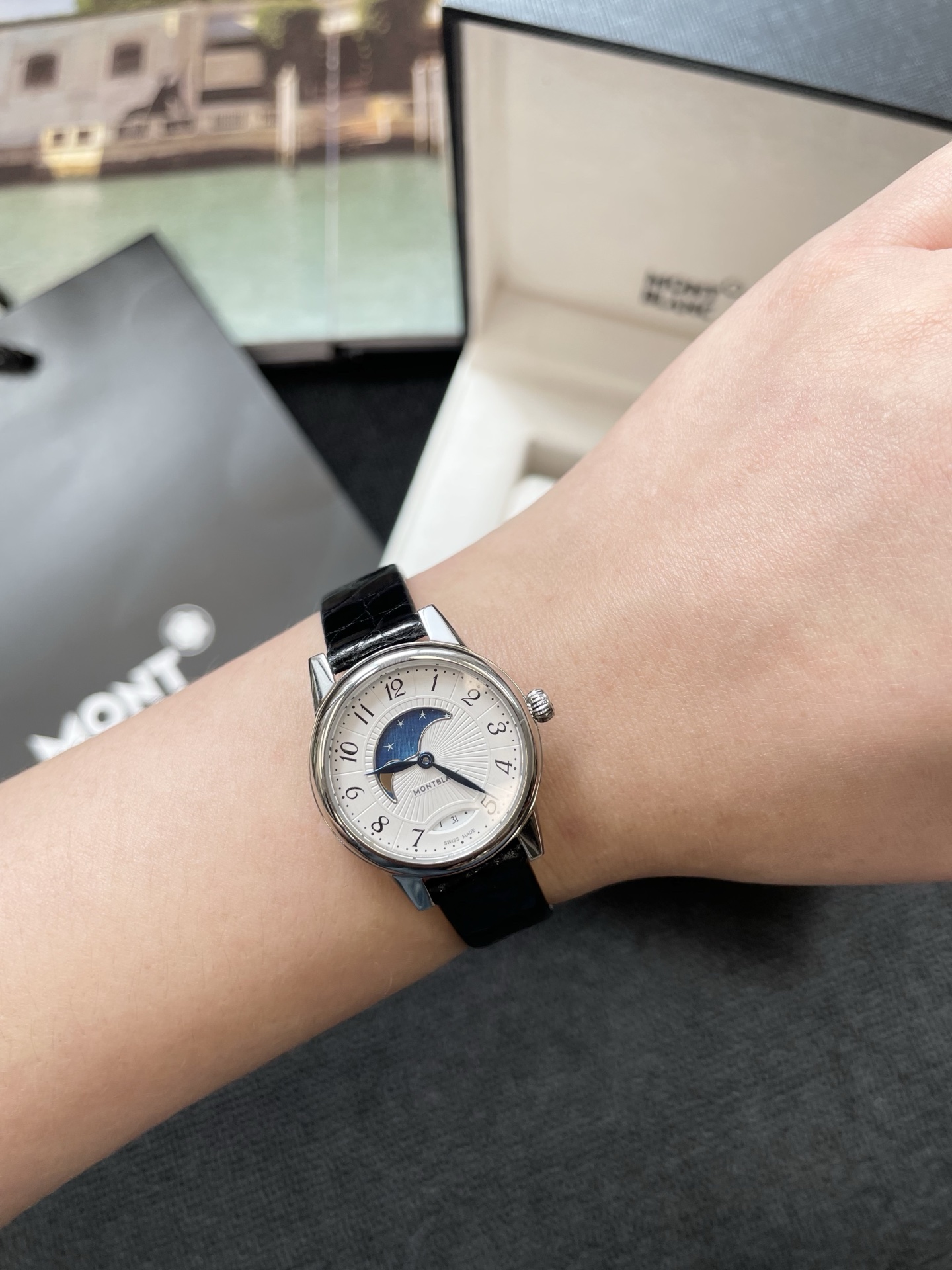 NO:385814,Montblanc wearing effect, montblanc19860909万宝龙 佩戴效果,,montblanc,Watch