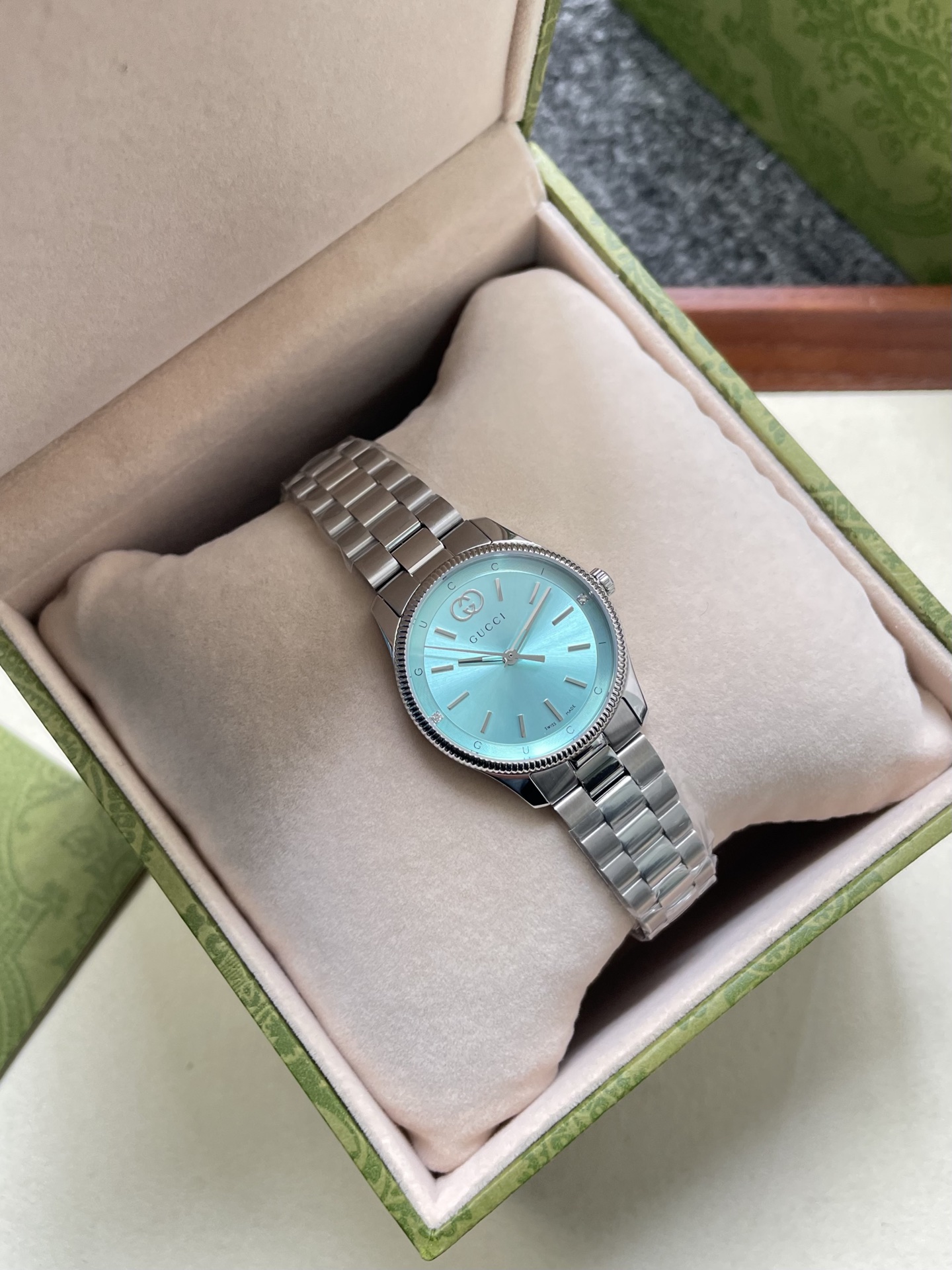 NO:602061,GUCCI Tiffany green,,gucci,gucci,tiffany19860909古驰 GUCCI 蒂芙尼绿,,gucci,gucci,tiffany,Watch