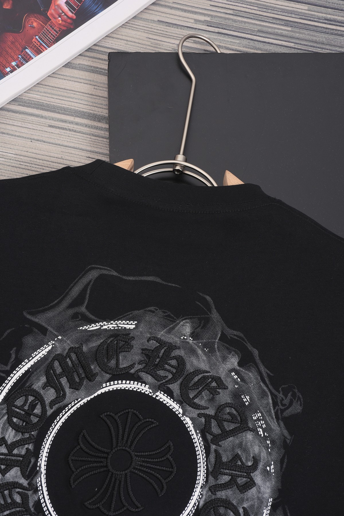 Chrome Herat/克罗心25ss刺绣喷墨云彩短袖