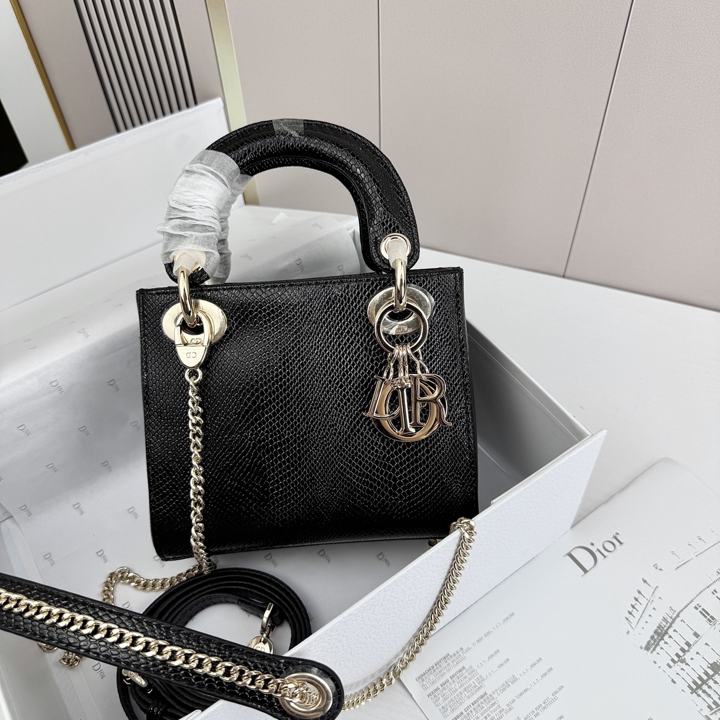Dior迪奥戴妃包蜥蜴纹可可爱爱 小巧玲珑 优雅精致 仙女必备款尺寸：17.8.15