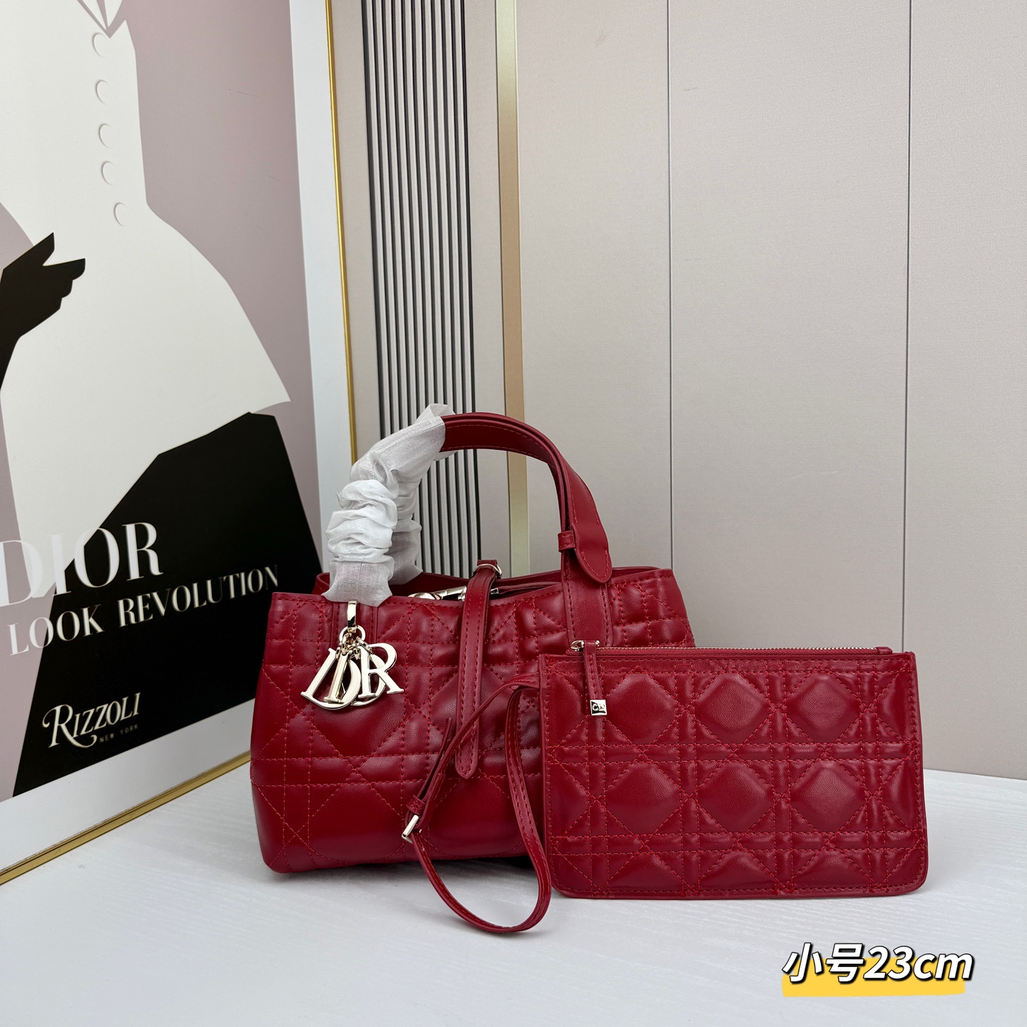 Dior Toujours Red 23cm tote everyday
