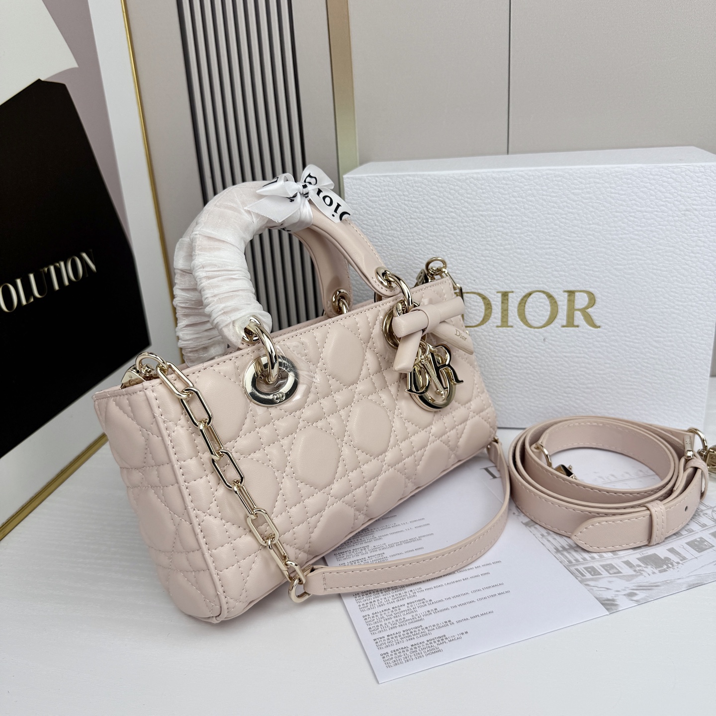 Dior Lady D-Joy Light Pink 22cm shoulder everyday