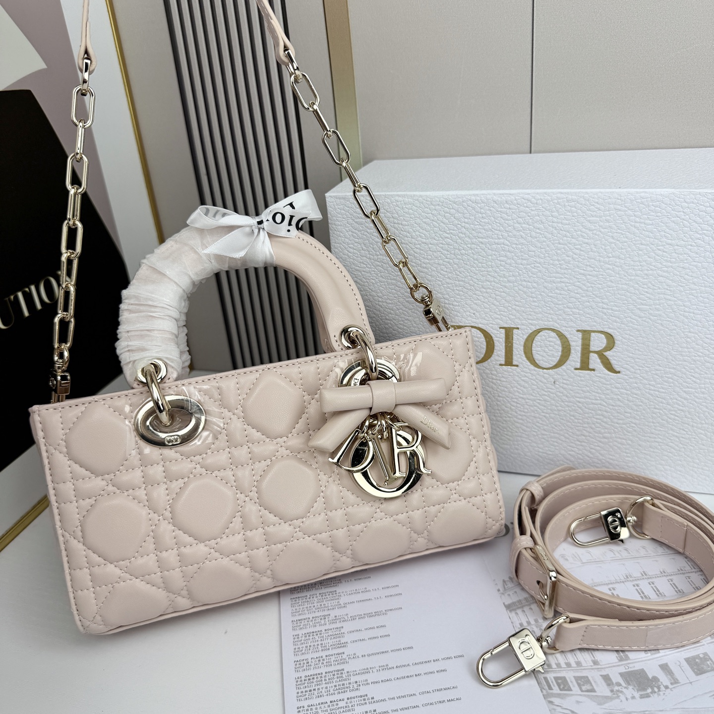 Dior Lady D-Joy Light Pink 22cm shoulder everyday