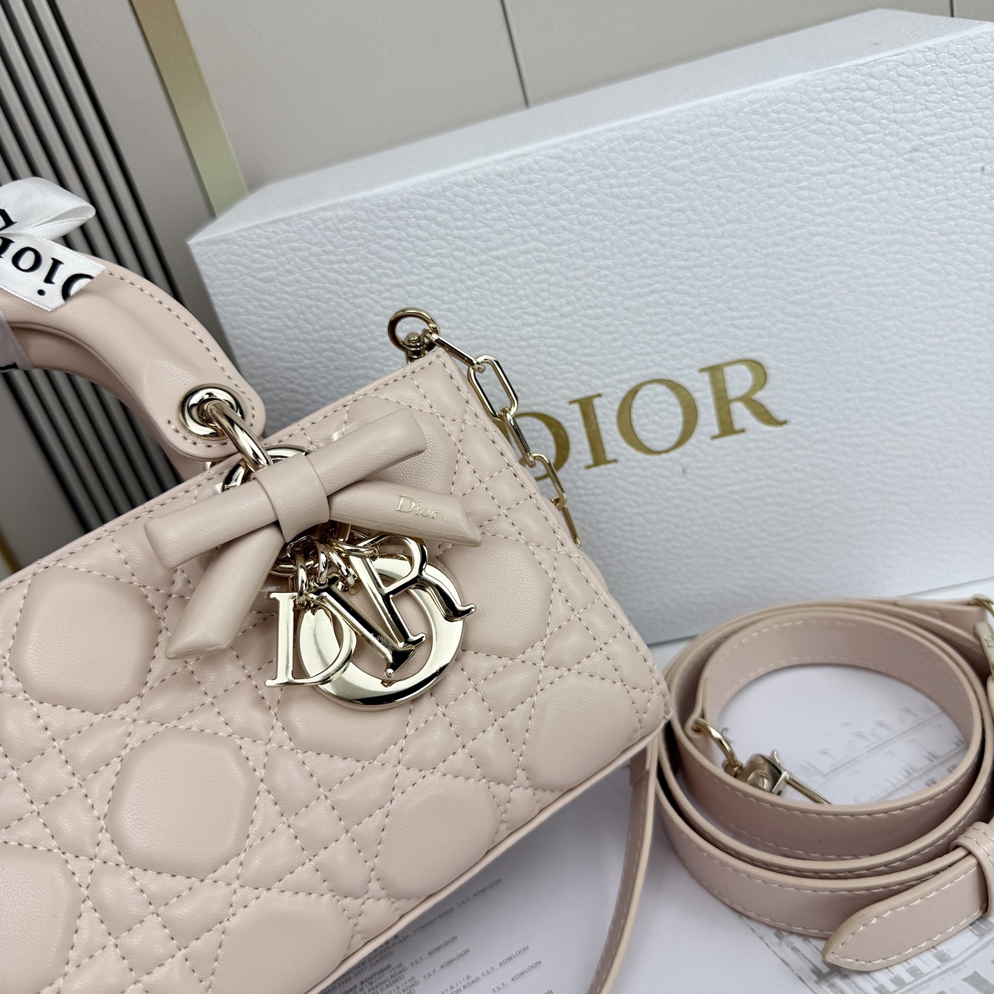 Dior Lady D-Joy Light Pink 22cm shoulder everyday