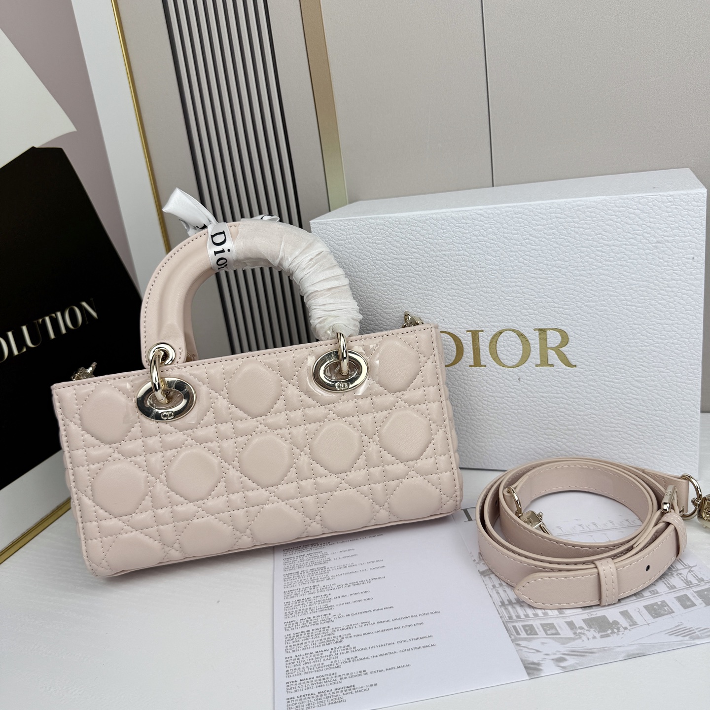 Dior Lady D-Joy Light Pink 22cm shoulder everyday