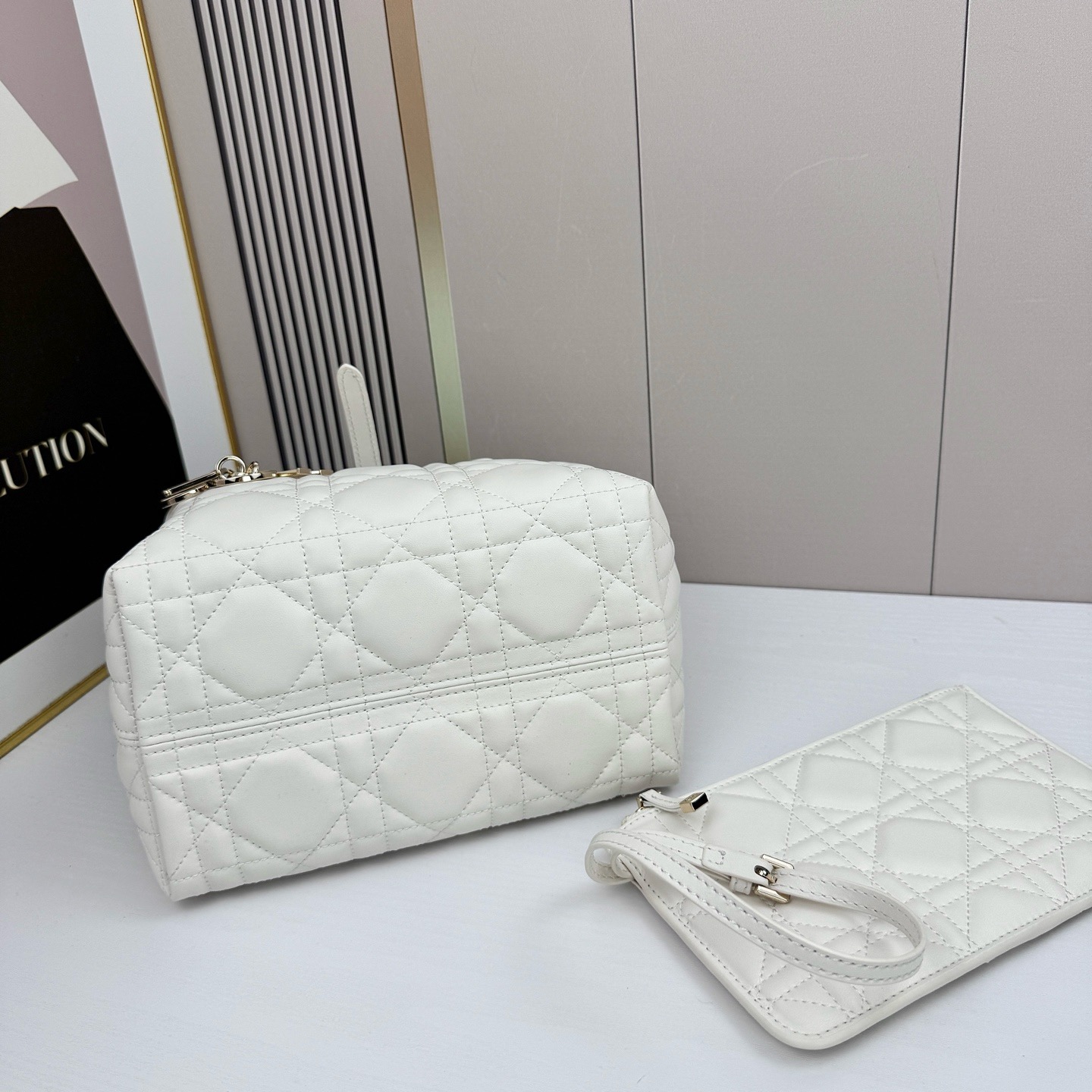 Dior Toujours White 23cm tote everyday