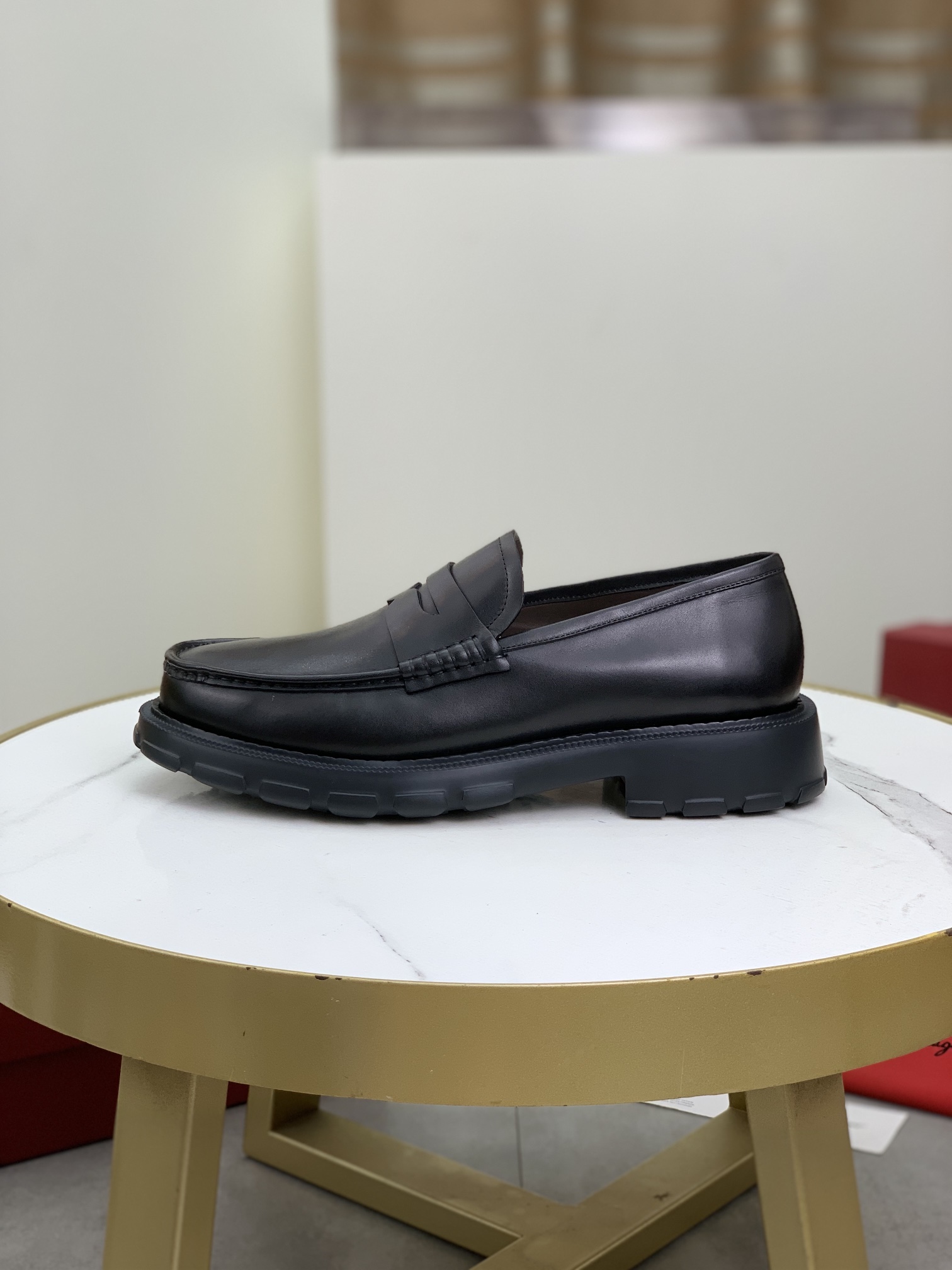 Zapatos de cuero de negocios Ferragamo de alta calidad real [Salvatore Ferragamo], calidad de compra superior 1: 1, la …