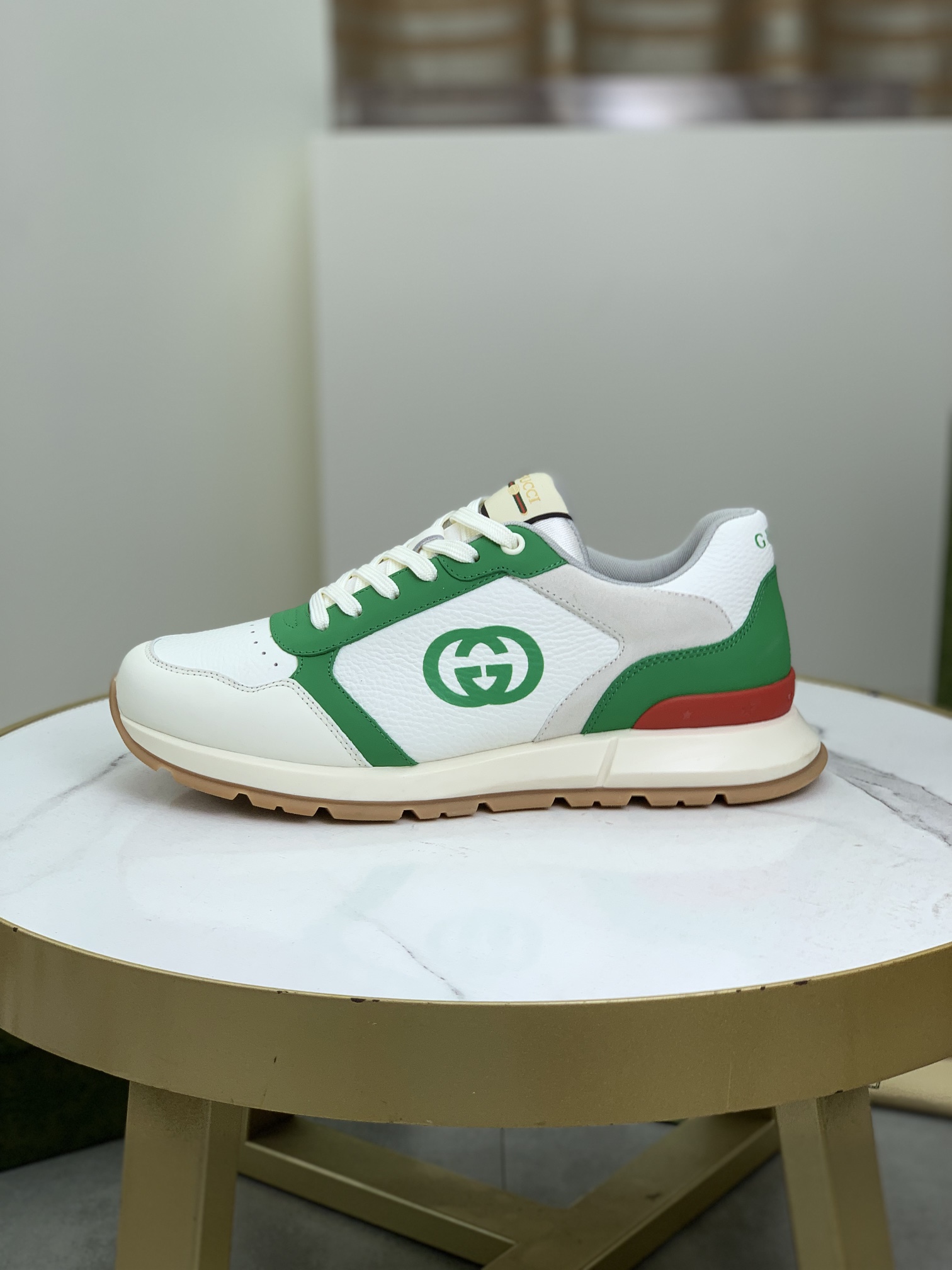 Gucci Casual Shoes Lychee Pattern Calfskin Cowhide TPU Casual