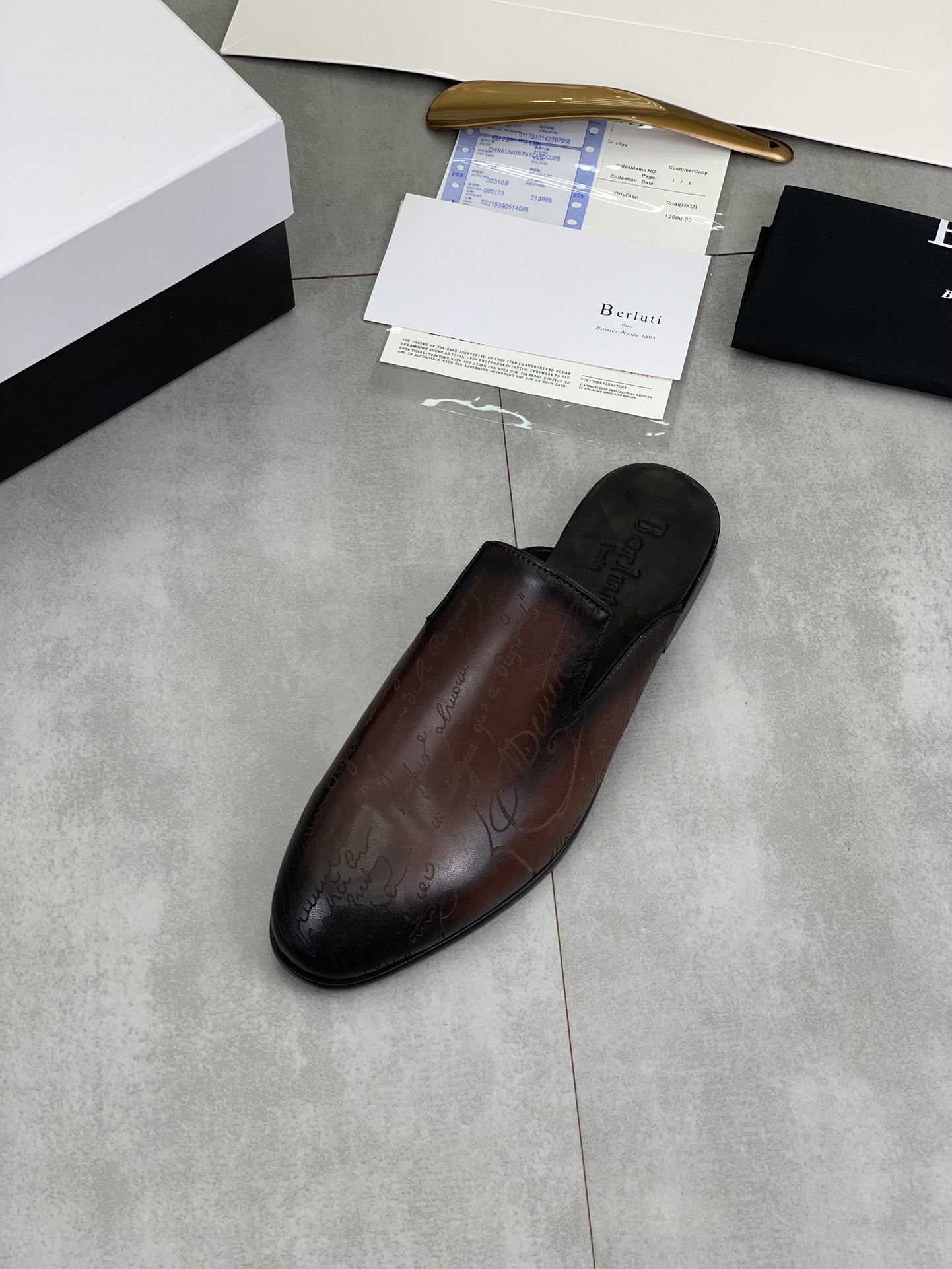 Precio de fábrica P420 Berluti/Bruti 2024 nuevos zapatos semi-deslizantes de cuero de vaca importado