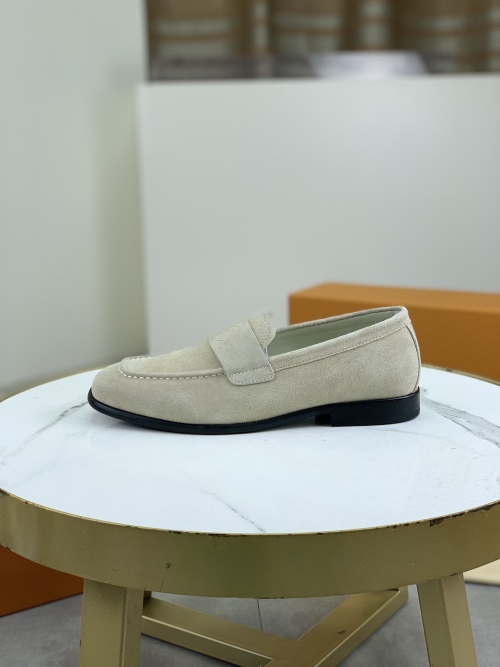 Louis Vuitton Men's Suede Loafers, Business Casual Style, Leather Sole 1 Louis Vuitton Men's Suede Loafers, Business Casual Style, Leather Sole