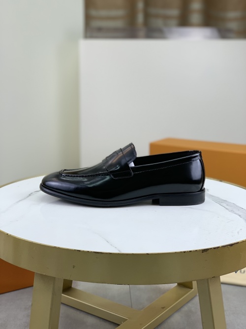 Louis Vuitton Men's Leather Loafers - Business Casual Style 1 Louis Vuitton Men's Leather Loafers - Business Casual Style