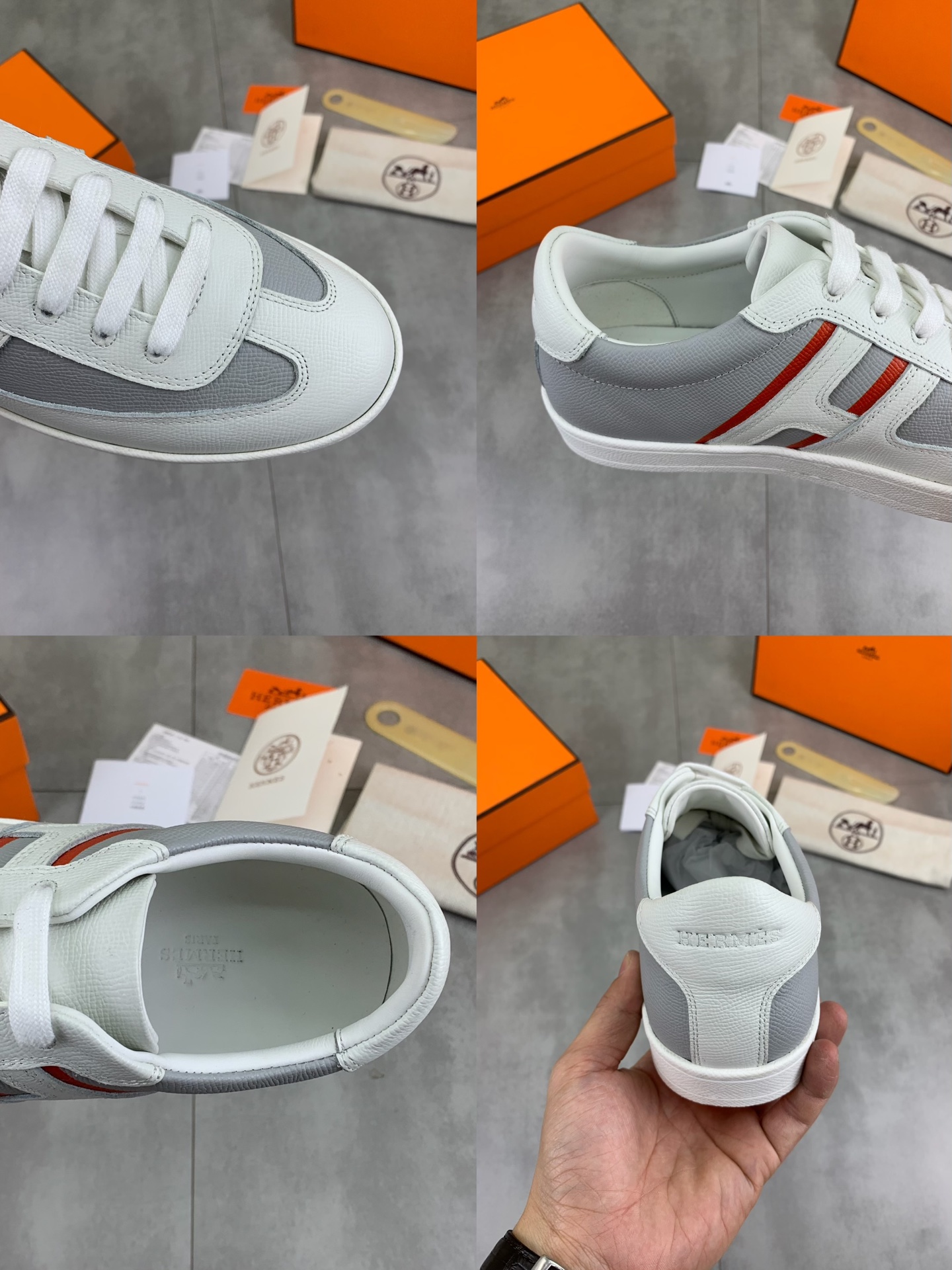 Hermes Luxury Leather Sneakers - Premium Quality, Comfortable Fit Size 38-44 10 i1743177199835 5049 0 8