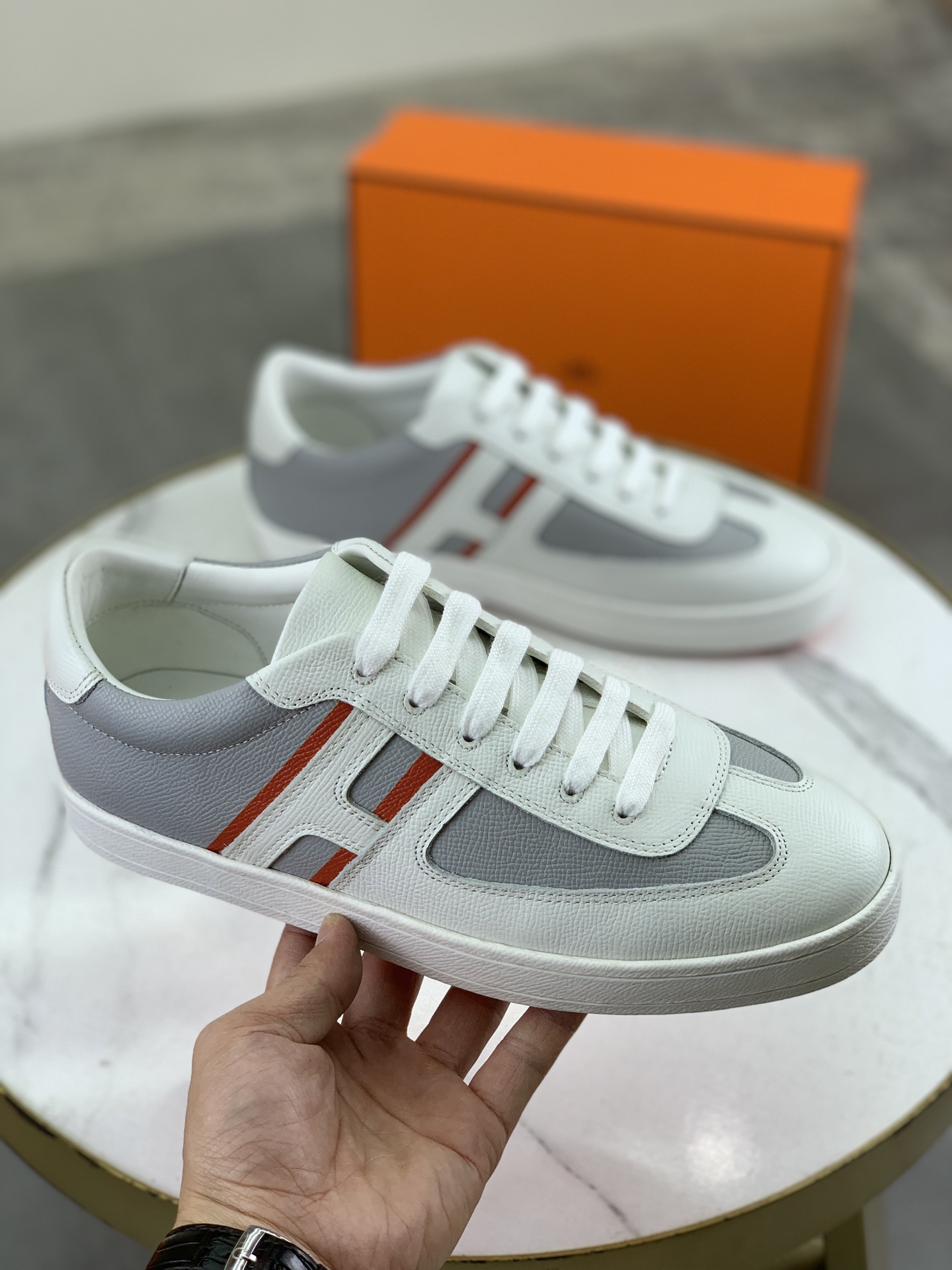 Hermes Luxury Leather Sneakers - Premium Quality, Comfortable Fit Size 38-44 4 i1743177202959 4814 0 2