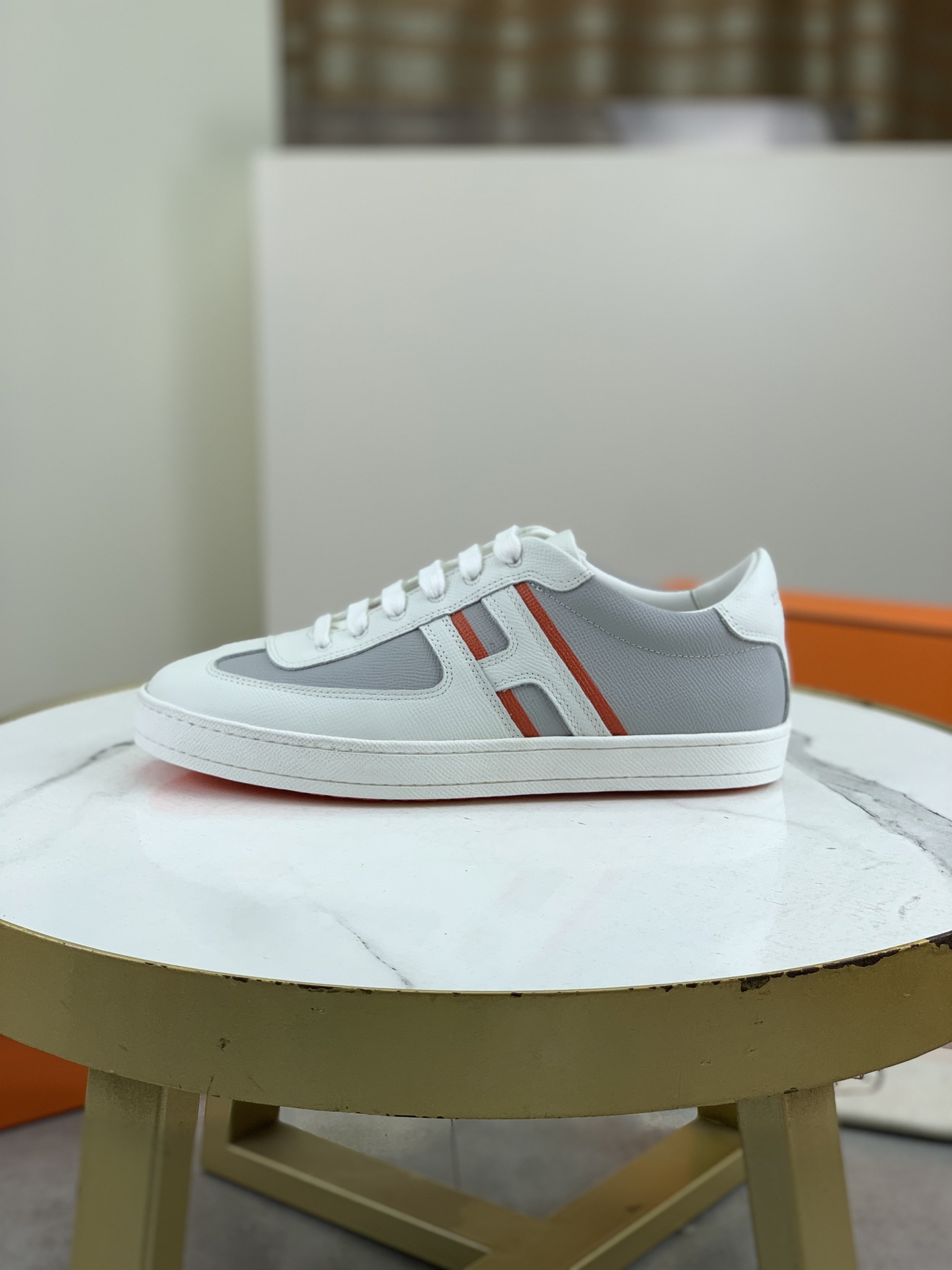 Hermes Luxury Leather Sneakers - Premium Quality, Comfortable Fit Size 38-44 1 Hermes Luxury Leather Sneakers - Premium Quality, Comfortable Fit Size 38-44