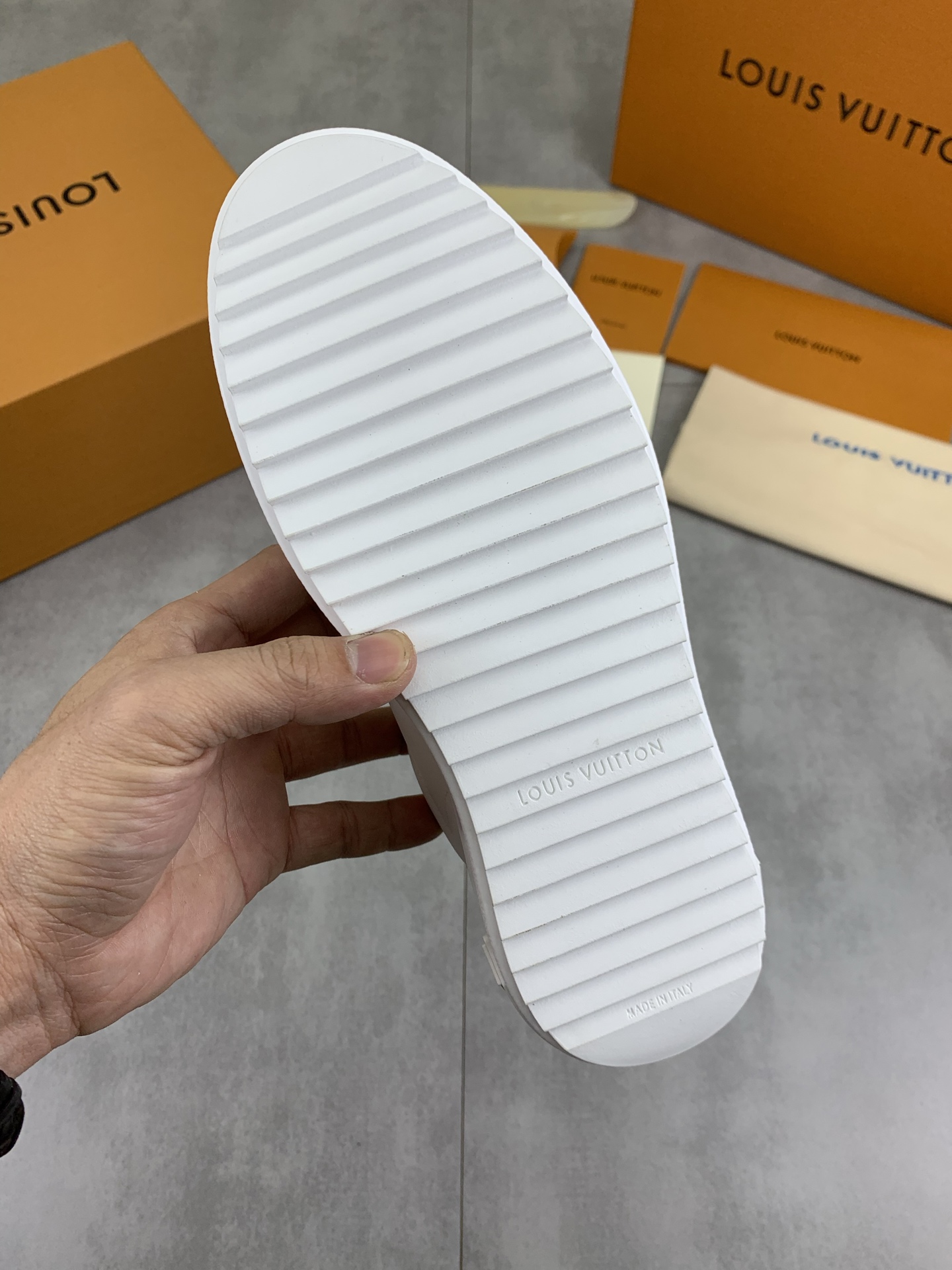 Louis Vuitton Time Out Sneakers - White Leather with Monogram Details 9 i1744732465556 6521 0 7