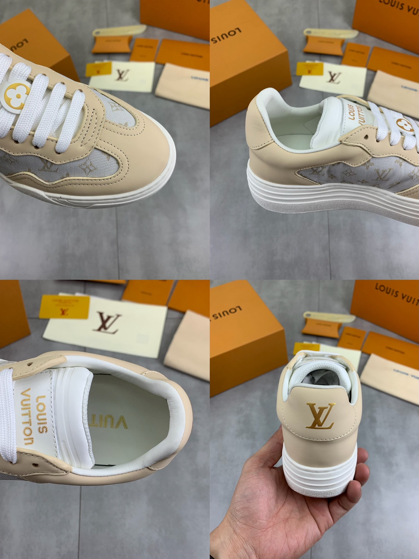 Louis Vuitton Time Out Sneakers - Monogram Canvas & Leather Trim 10 i1744732497813 4497 0 8