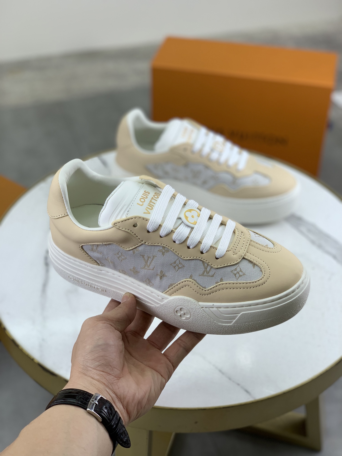 Louis Vuitton Time Out Sneakers - Monogram Canvas & Leather Trim 4 i1744732501411 4475 0 2