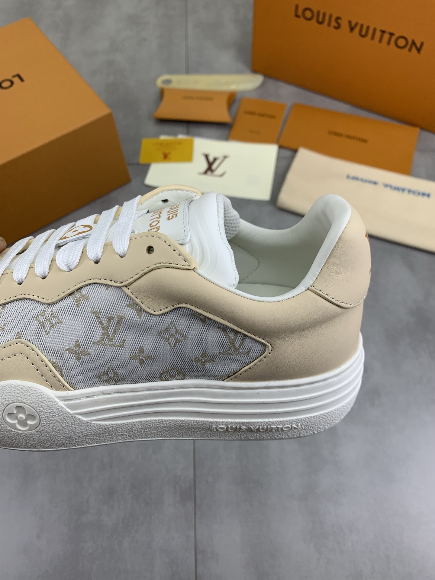 Louis Vuitton Time Out Sneakers - Monogram Canvas & Leather Trim 8 i1744732501496 3028 0 6