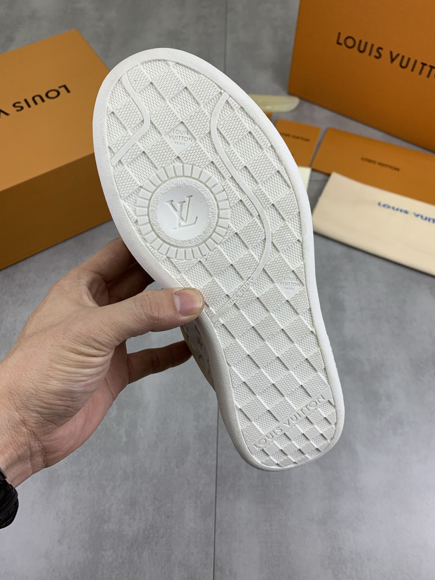 Louis Vuitton Time Out Sneakers - Monogram Canvas & Leather Trim 9 i1744732501562 3046 0 7