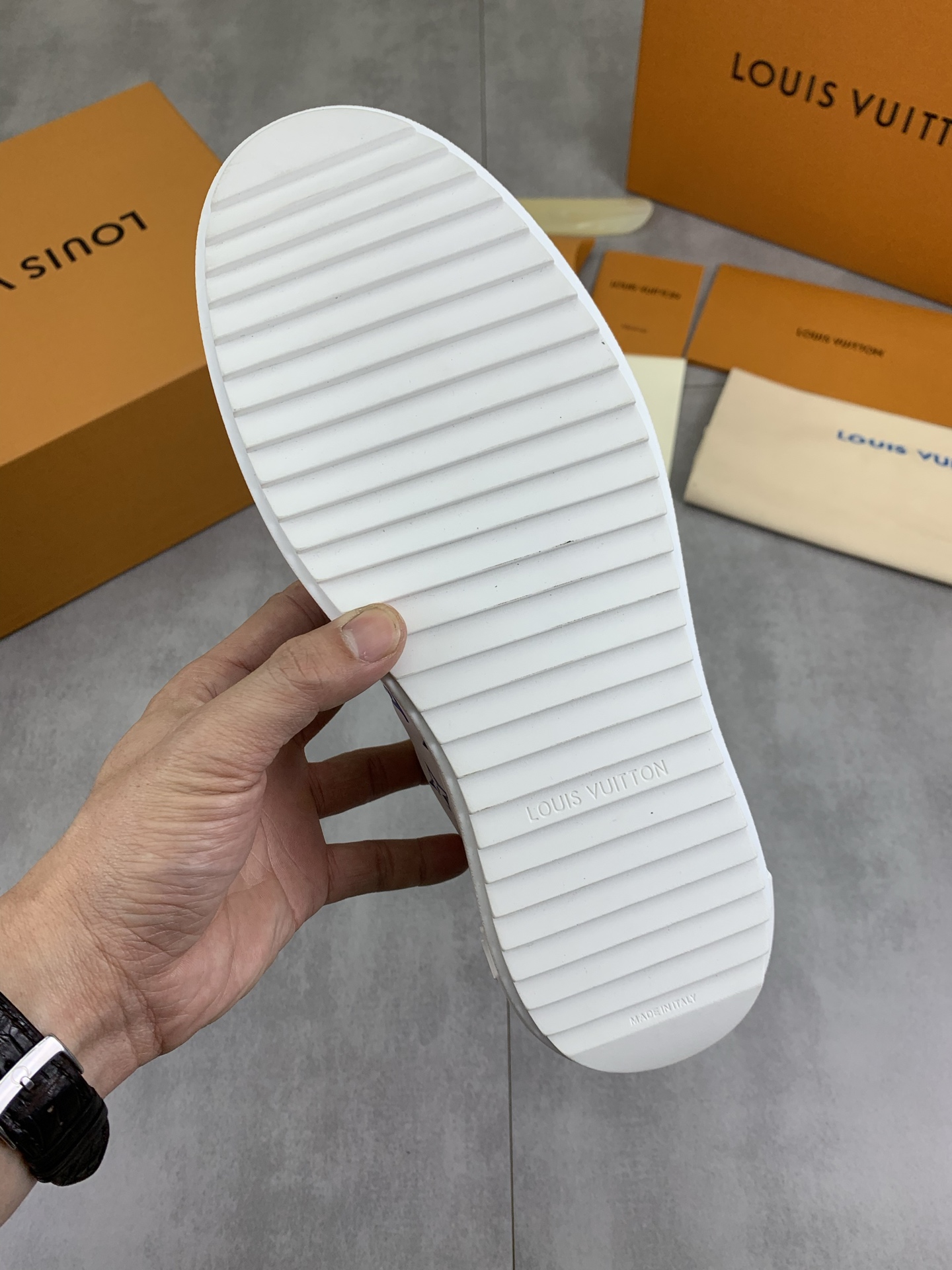Louis Vuitton SS25 Time Out Sneakers: Classic Style with Monogram Details 9 i1744732539430 7409 0 7
