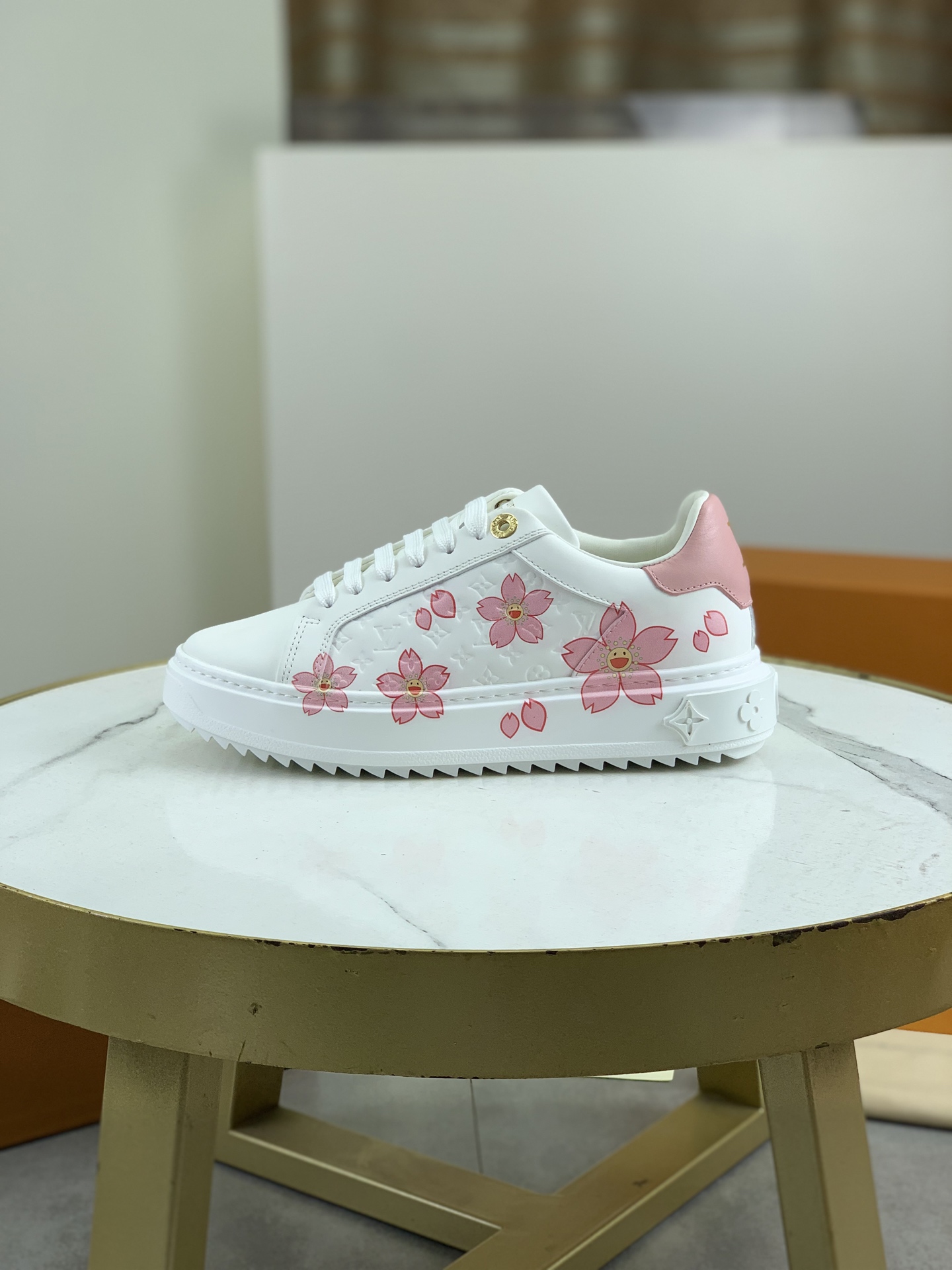 Louis Vuitton Time Out Sneakers - SS25 Collection, Sakura Blossom Design 2 i1744732556879 355 0 0