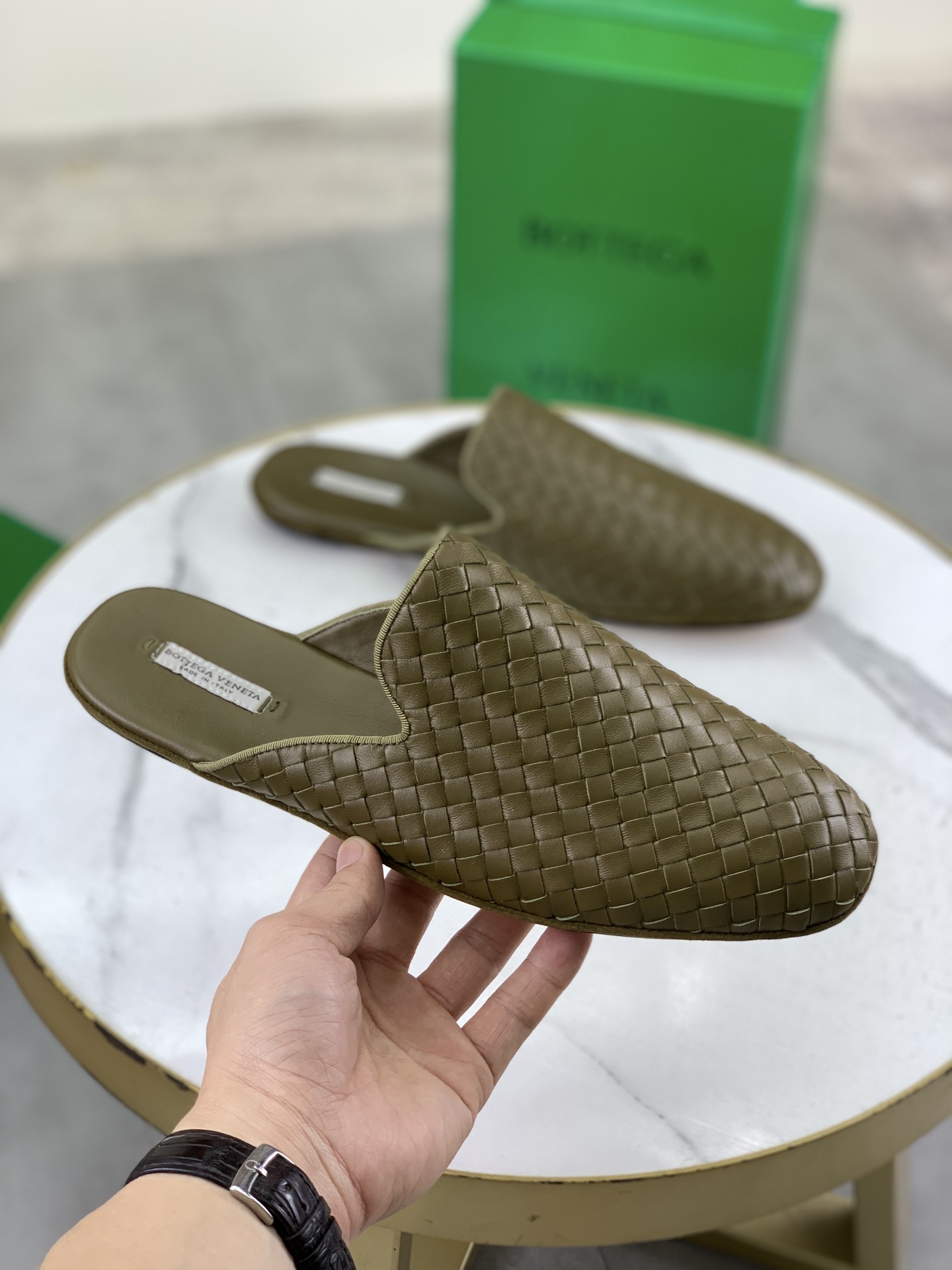 Bottega Veneta Woven Leather Mules, Business Loafers for Men and Women 4 i1745167514909 9770 0 2