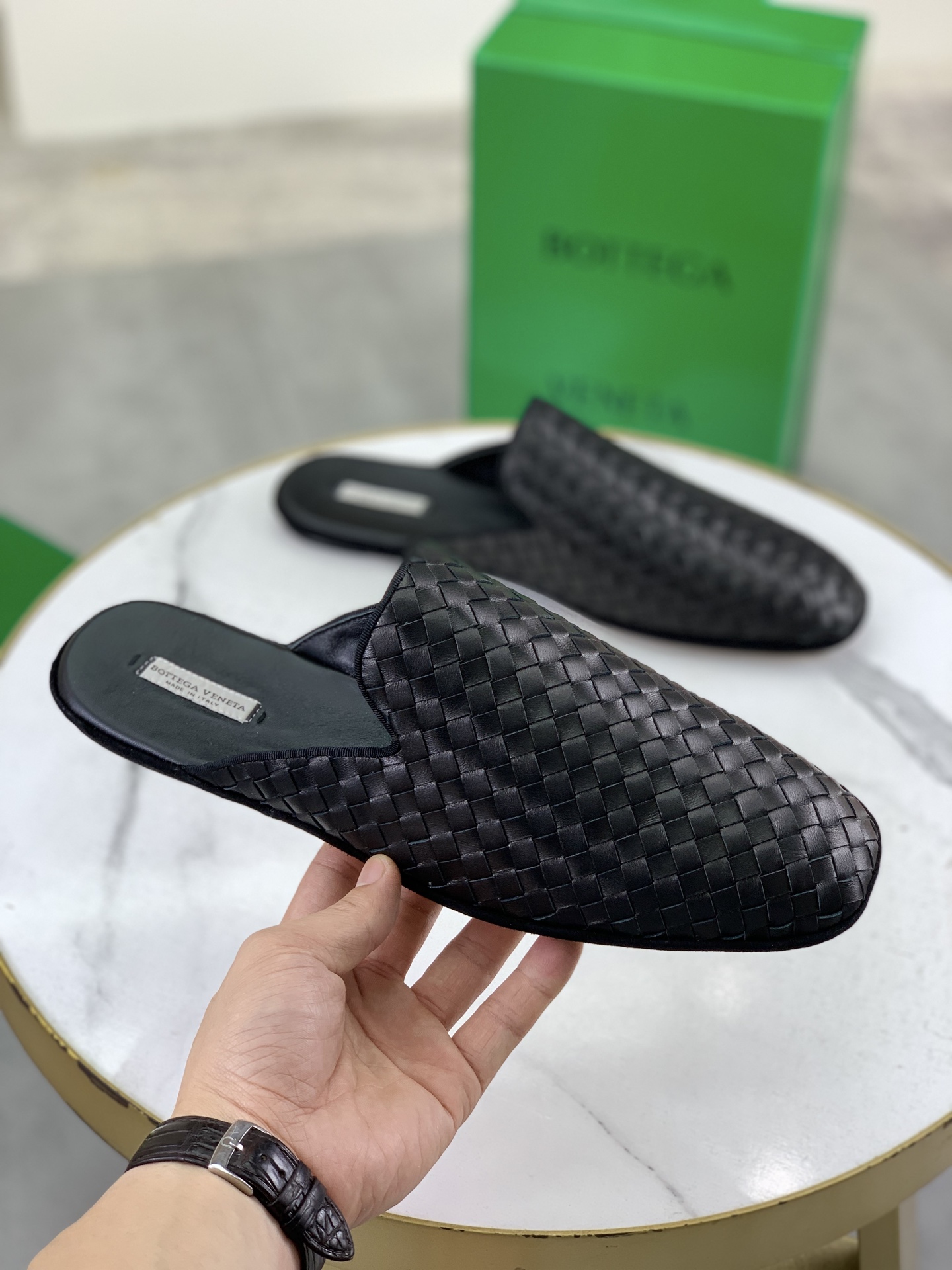 Bottega Veneta Woven Nappa Leather Mules, Top Quality Leather Sole 4 i1745167535058 8555 0 2