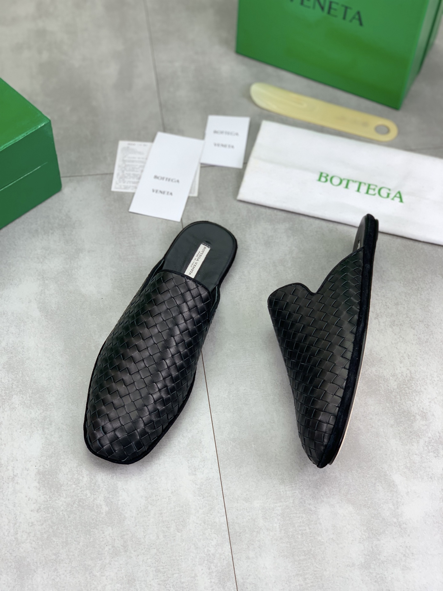 Bottega Veneta Woven Nappa Leather Mules, Top Quality Leather Sole 6 i1745167535437 798 0 4
