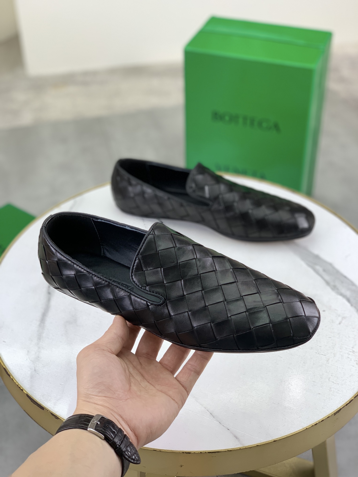 Bottega Veneta Woven Leather Loafers - Premium Quality, Handmade, Leather Sole 4 i1745167650203 4704 0 2