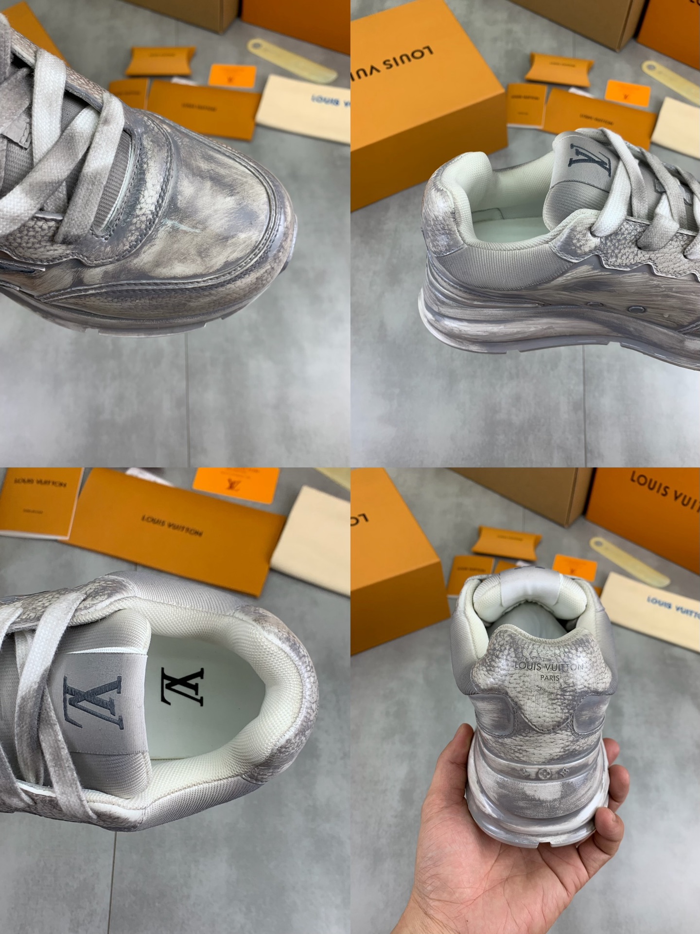 Louis Vuitton High-Top Sneakers in Calfskin Leather - Classic & Trendy 10 i1745482875534 716 0 8