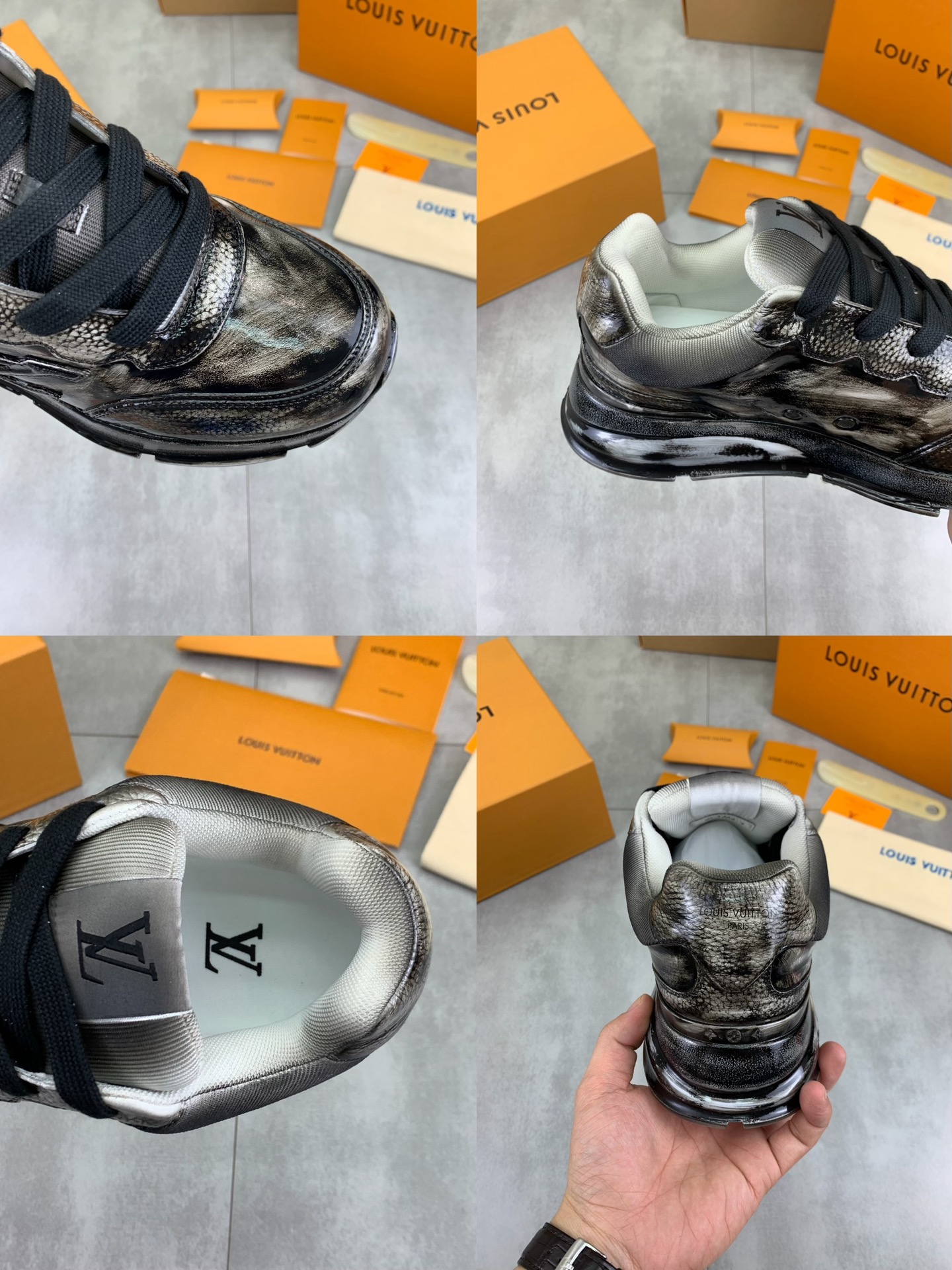 Louis Vuitton High-Top Sneakers, Calfskin Leather, Breathable Lining, TPU Sole 10 i1745483003765 3369 0 8