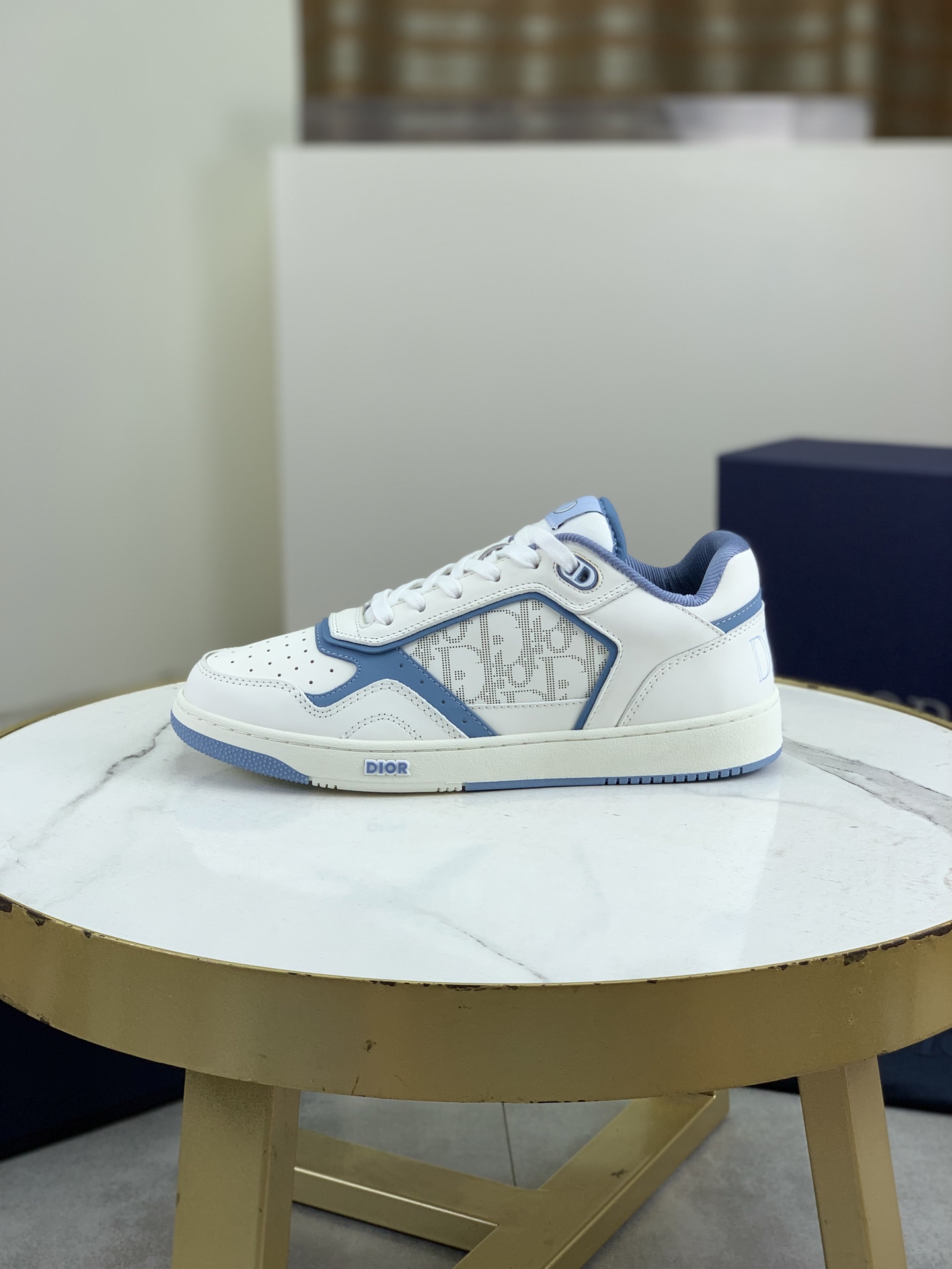 Dior B57 Low-Top Sneakers - Oblique Print, Leather, and CD Icon Details
