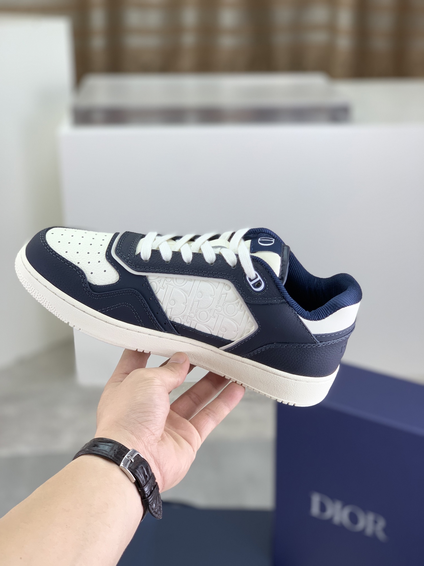 Dior B57 Low-Top Sneakers, Oblique Print, Leather, Lace-up, Unisex 7 i1745601052271 2398 0 5