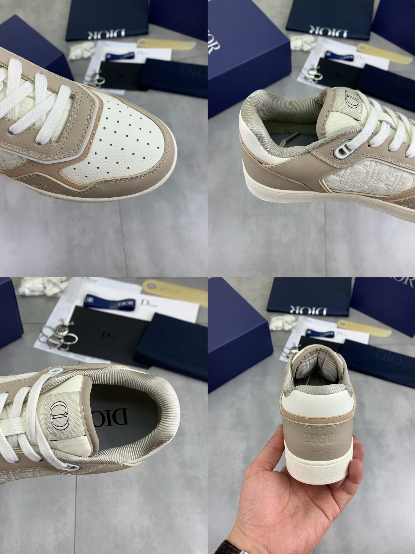 Dior B57 Low-Top Sneakers: Beige Oblique Canvas, Premium Quality, Stylish Shoes 10 i1745601065017 5896 0 8