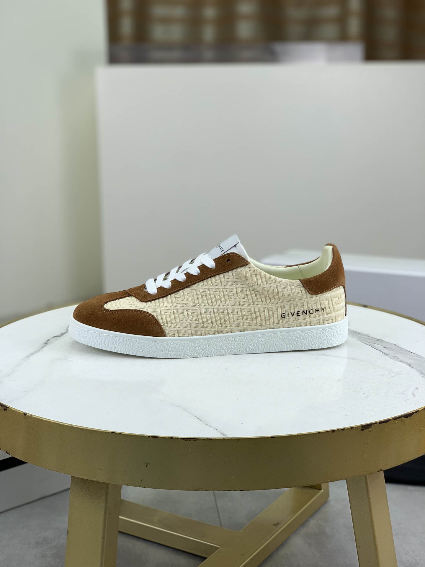 Givenchy Low-Top Lace-Up Sneakers in Calfskin Leather - Stylish & Comfortable 1 Givenchy Low-Top Lace-Up Sneakers in Calfskin Leather - Stylish & Comfortable