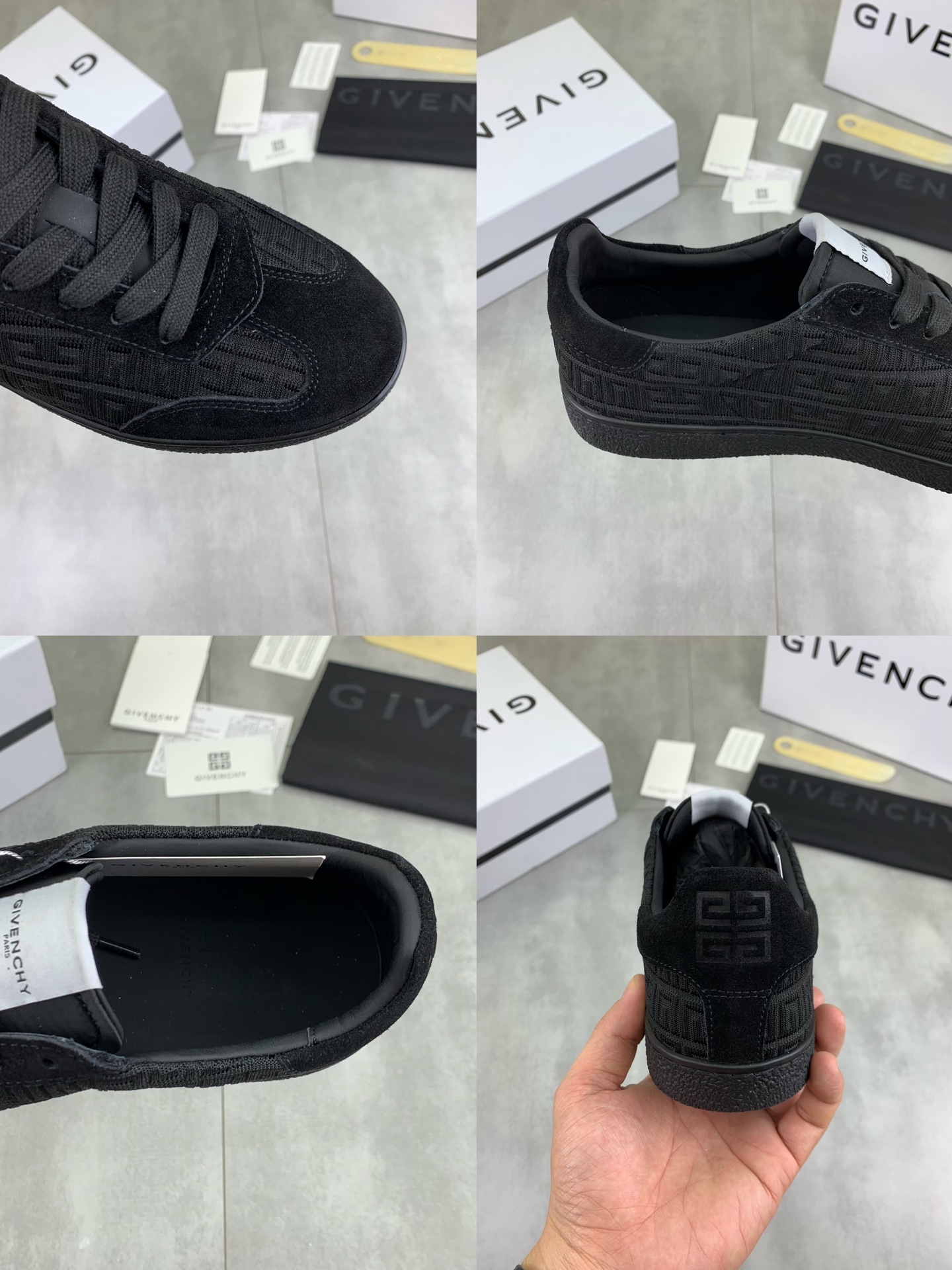 Givenchy Men's City Sport Low Top Sneakers Black Leather Size 38-44 10 i1745768812570 2444 0 8