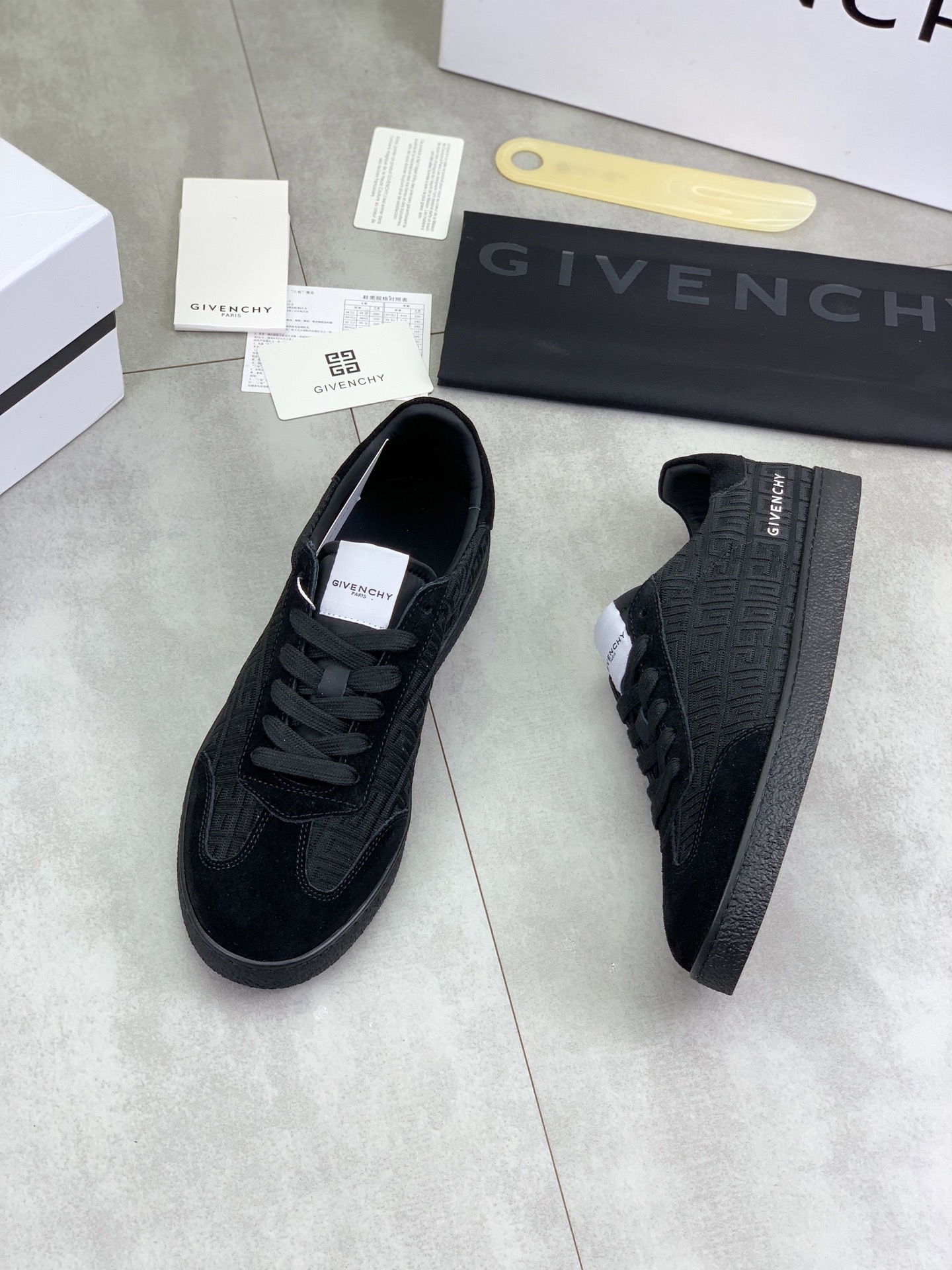 Givenchy Men's City Sport Low Top Sneakers Black Leather Size 38-44 6 i1745768813095 4305 0 4