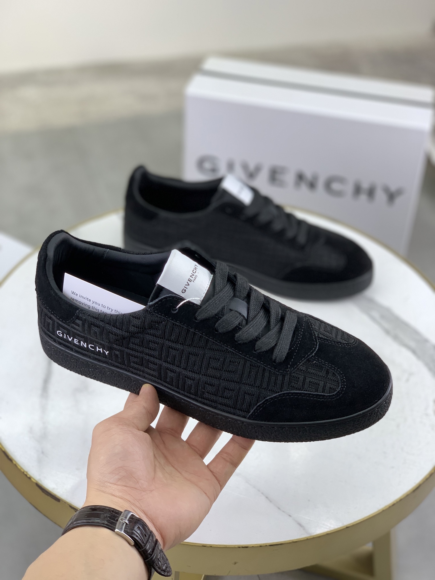 Givenchy Men's City Sport Low Top Sneakers Black Leather Size 38-44 4 i1745768813209 8735 0 2