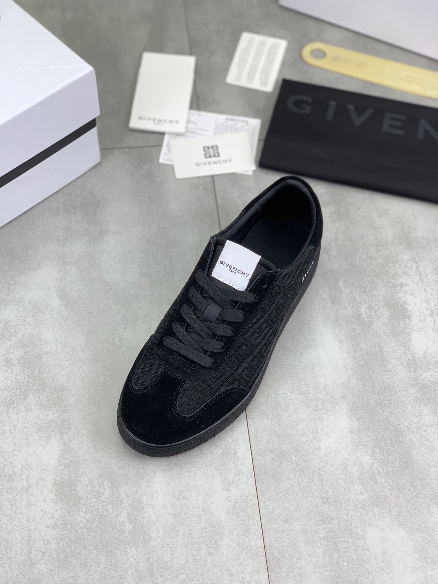 Givenchy Men's City Sport Low Top Sneakers Black Leather Size 38-44 5 i1745768815615 2869 0 3