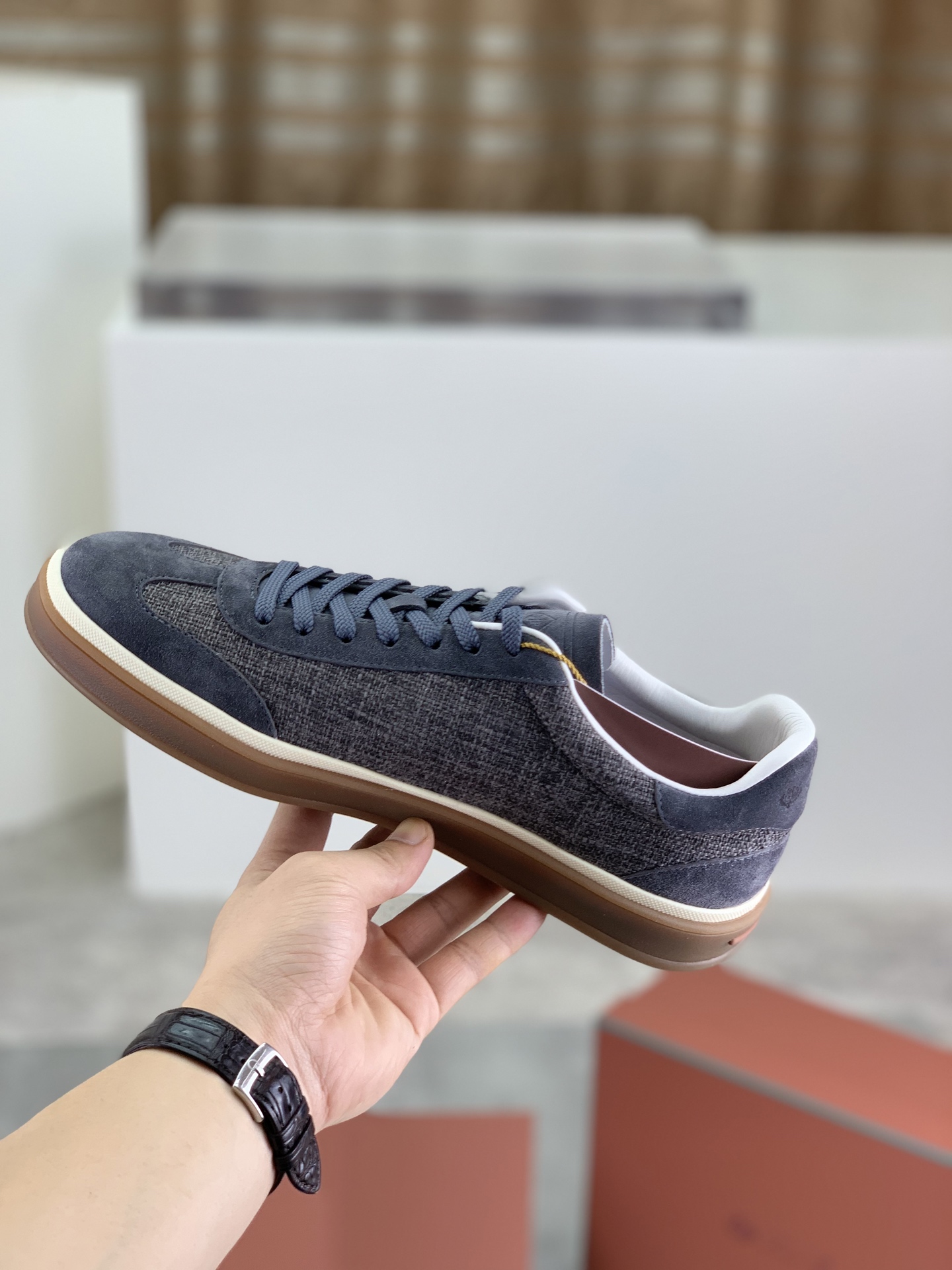 Loro Piana Men's Premium Quality Canvas Sneakers - Comfortable and Stylish 7 i1745768911520 9018 0 5