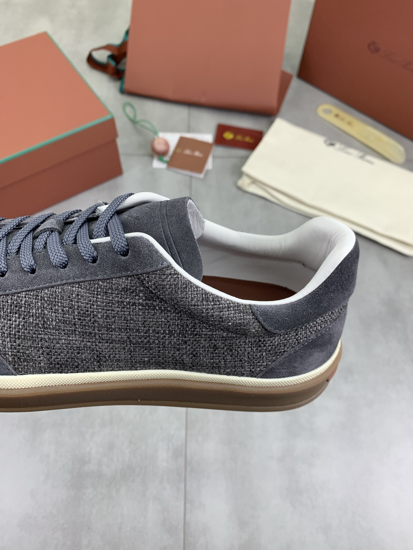 Loro Piana Men's Premium Quality Canvas Sneakers - Comfortable and Stylish 8 i1745768911529 8564 0 6