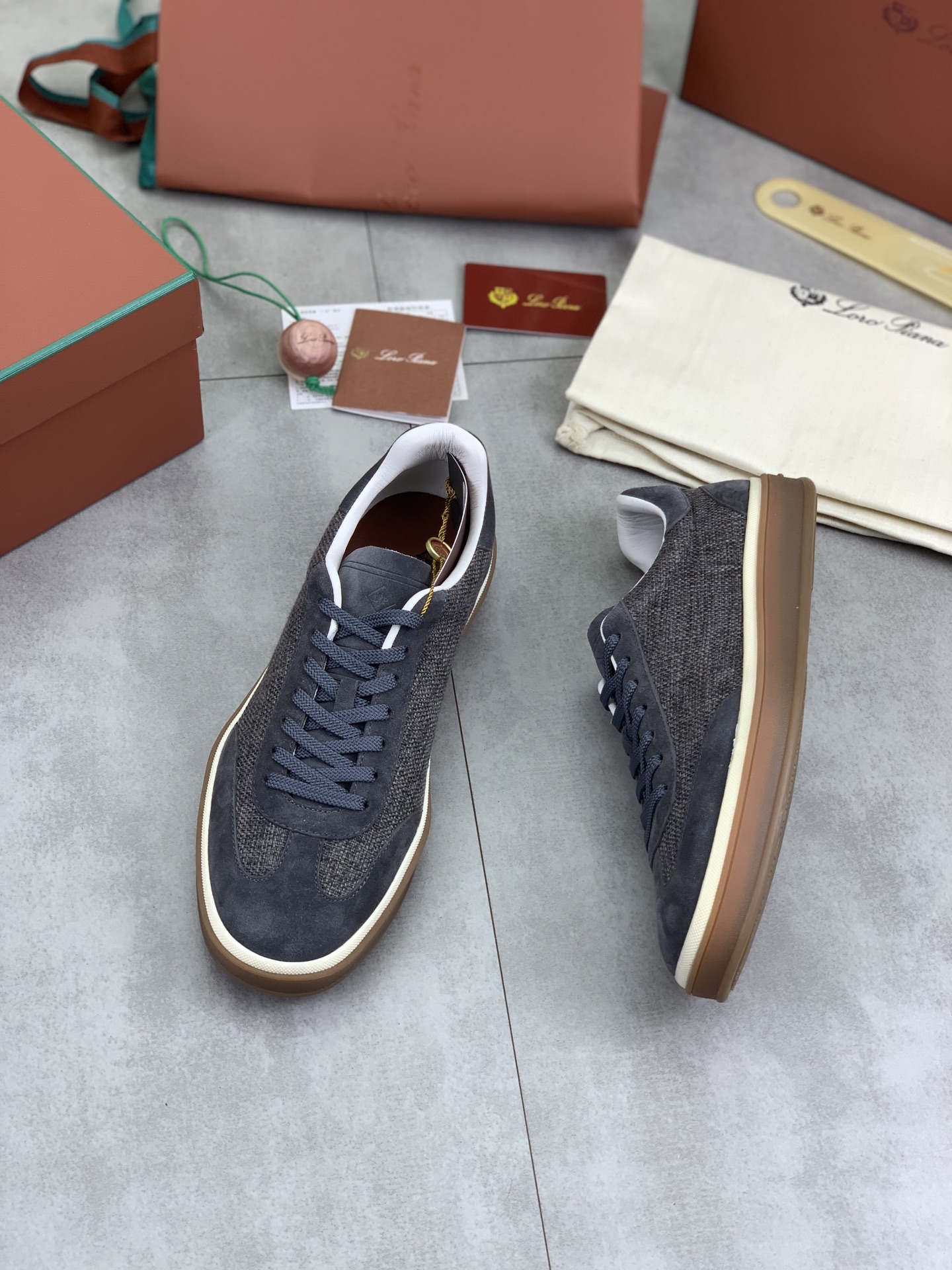 Loro Piana Men's Premium Quality Canvas Sneakers - Comfortable and Stylish 6 i1745768913513 6617 0 4