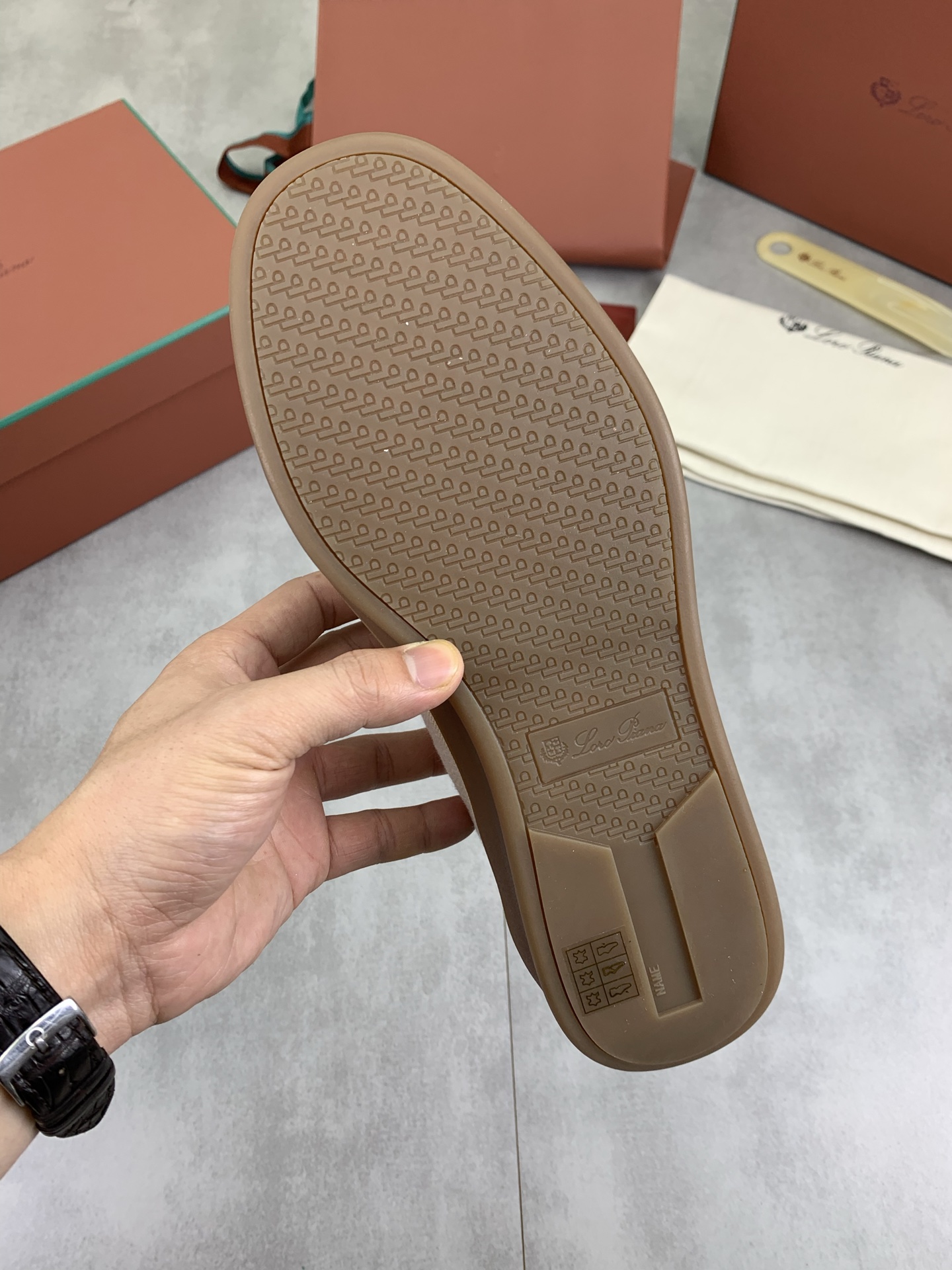Loro Piana White Fabric & Leather Sole Sneakers - Handcrafted Luxury Shoes 9 i1745768975300 0 0 7