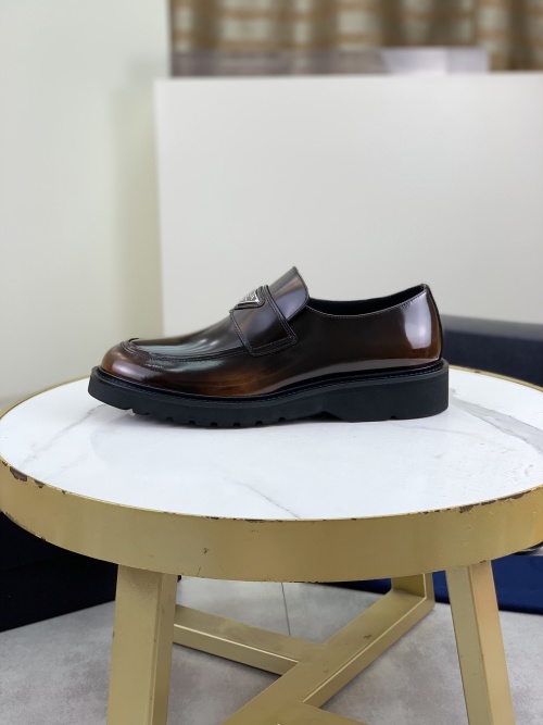 PRADA Men's Business Casual Leather Shoes - Premium Quality & Comfort 1 PRADA Men's Business Casual Leather Shoes - Premium Quality & Comfort