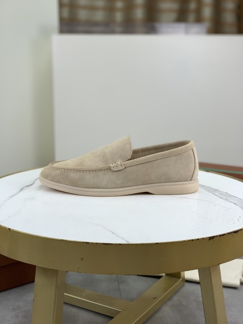 Loro Piana Suede Leather Loafers for Men, Beige, Handmade, Sizes 40-47 1 Loro Piana Suede Leather Loafers for Men, Beige, Handmade, Sizes 40-47